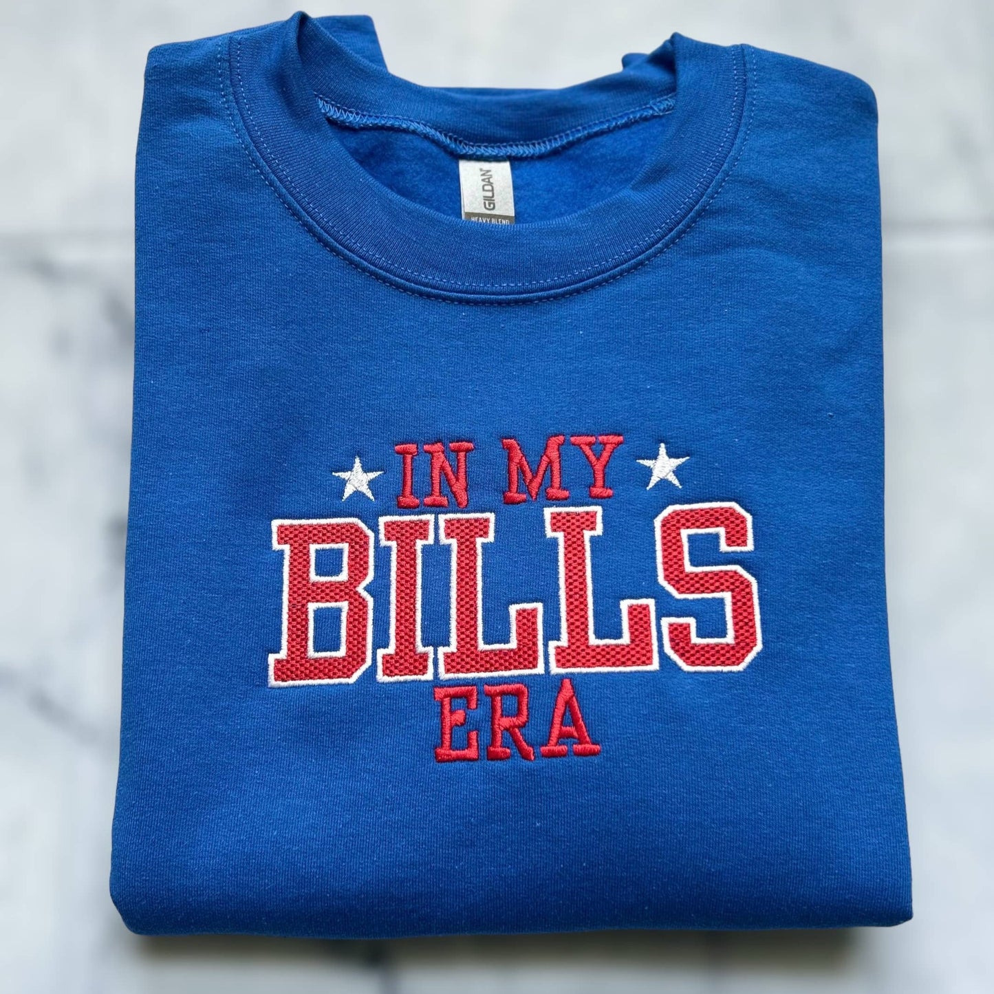 Embroidered In My Bills Era Crewneck | Buffalo