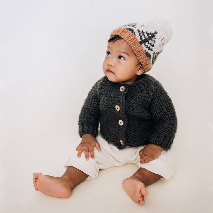 Loden Garter Stitch Cardigan