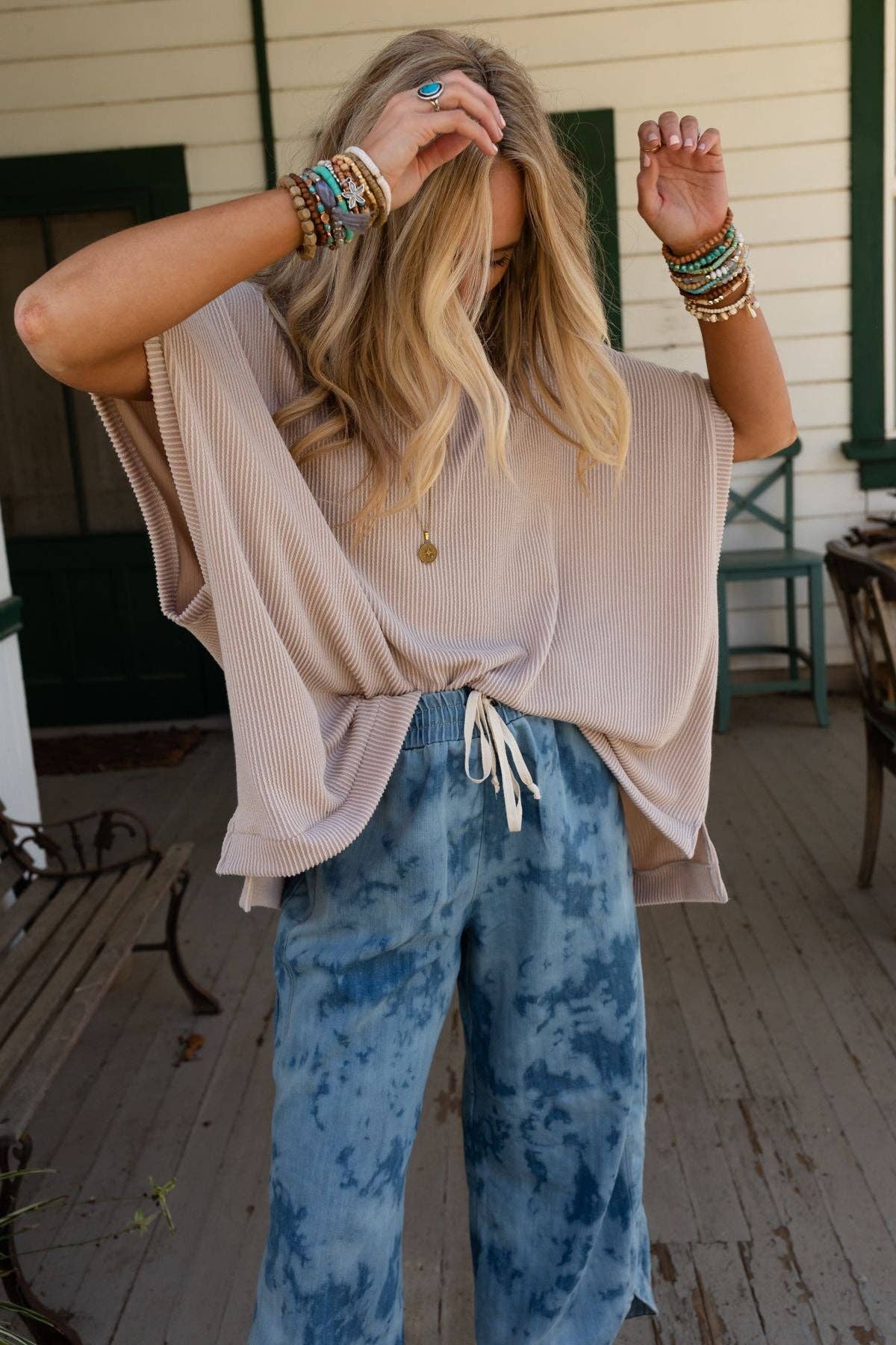 Moon Glow Texture Knit Top