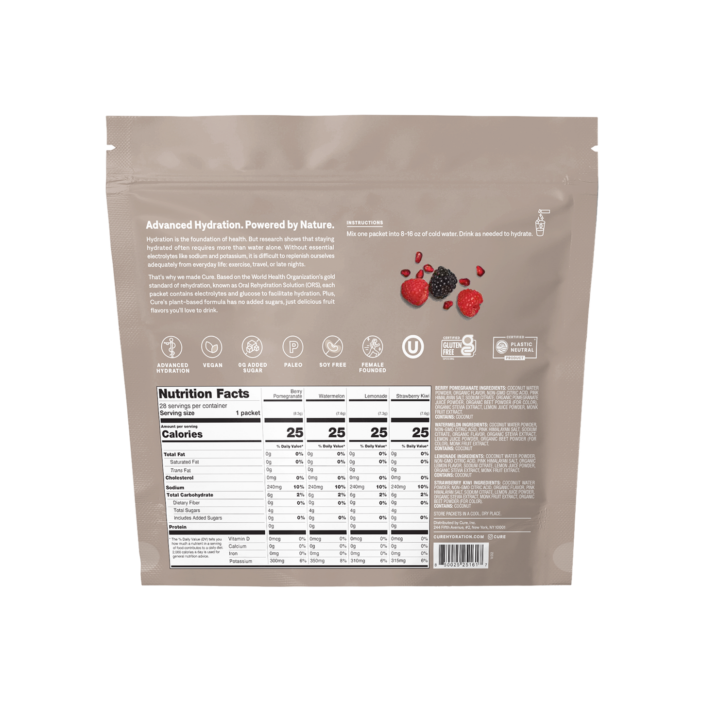 Cure Hydration - Variety Pack - 28ct