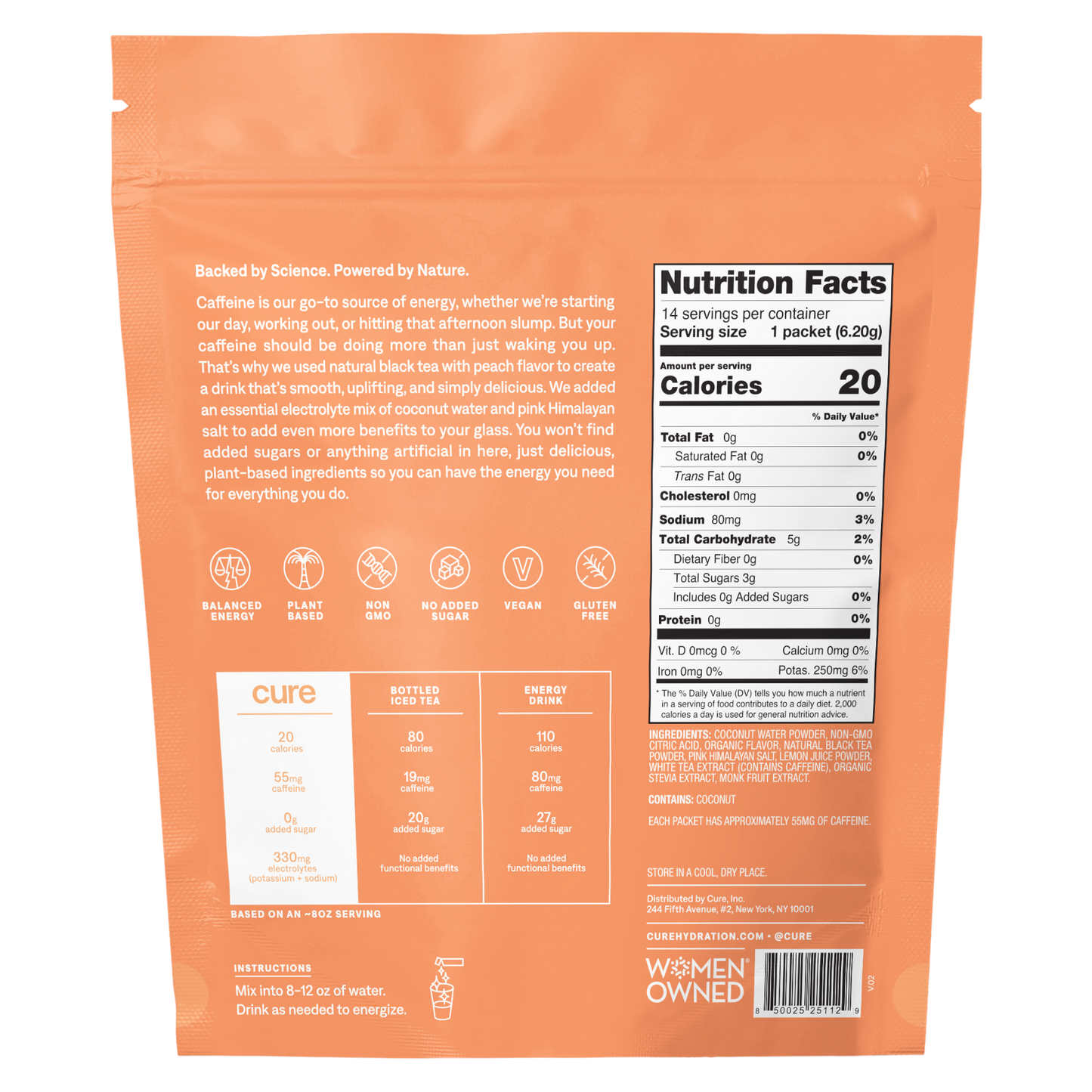 Energizing Mix - Peach Tea 14ct
