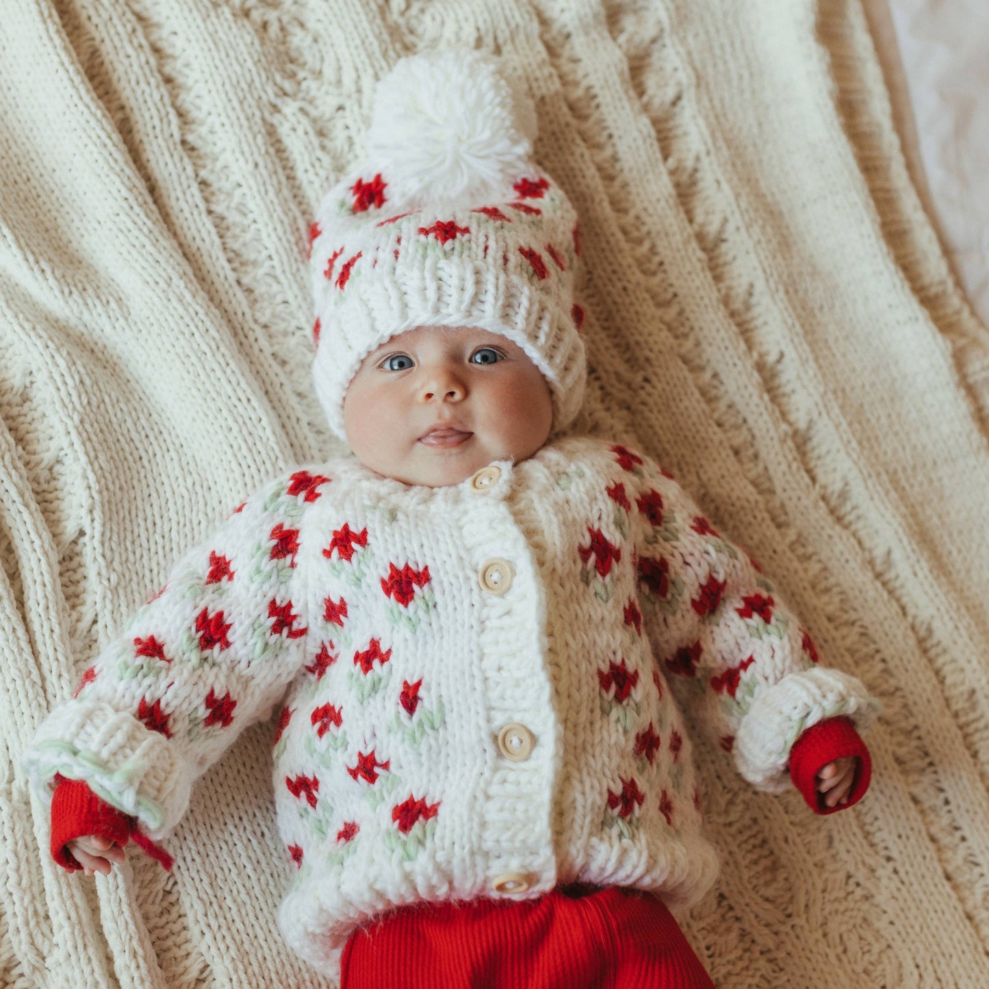 Bitty Blooms Holiday Cardigan
