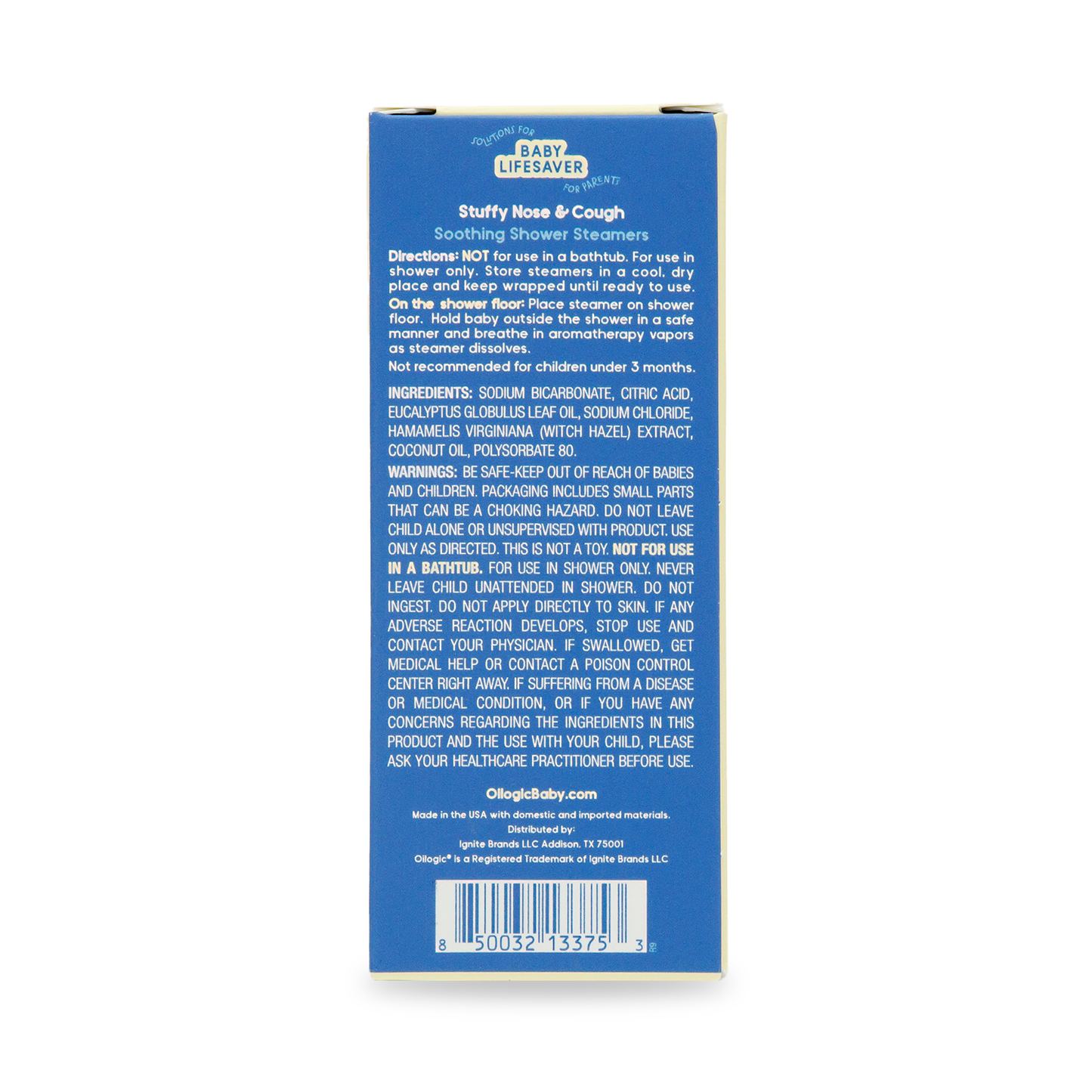 Stuffy Nose & Cough Soothing Vapors Shower Steamers