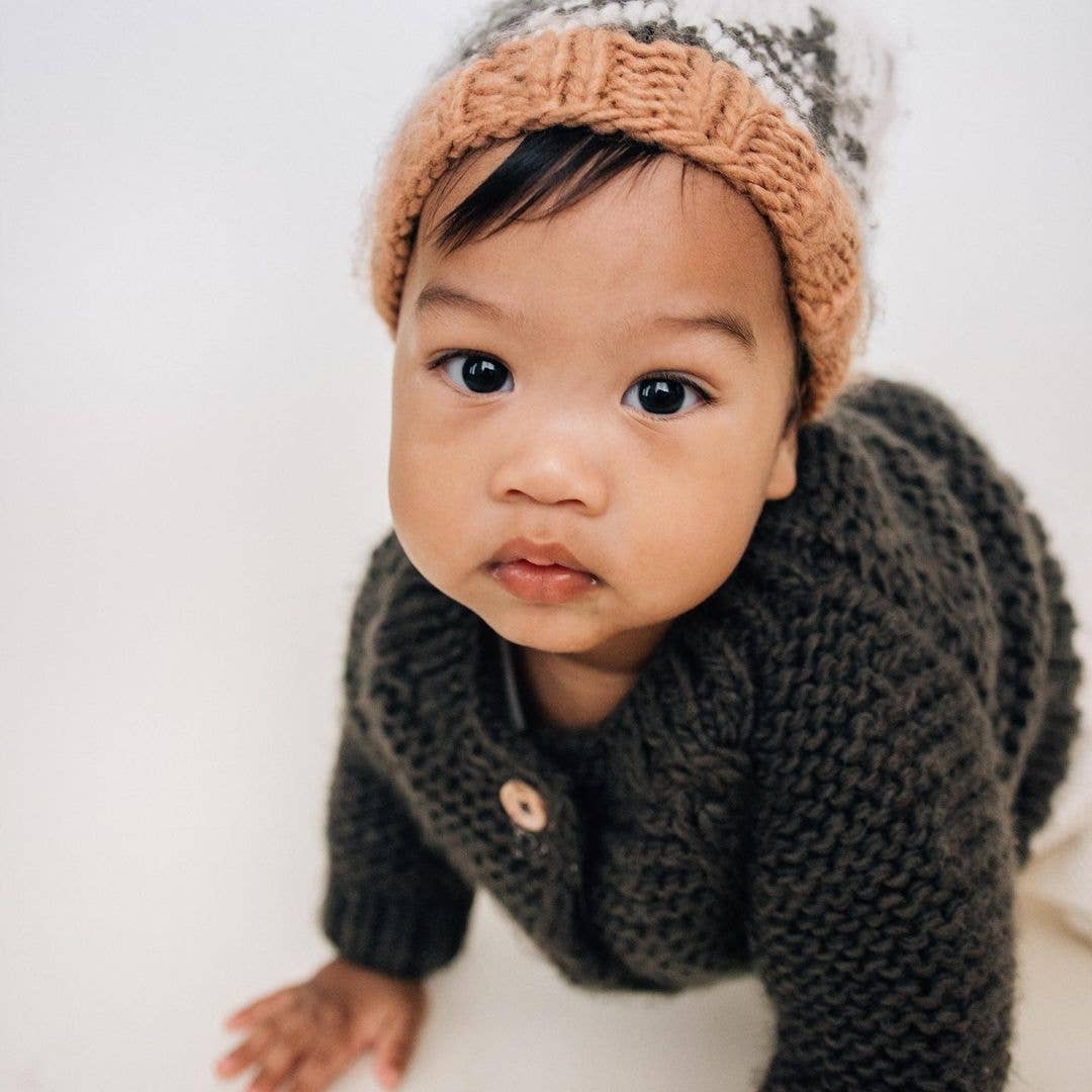 Loden Garter Stitch Cardigan