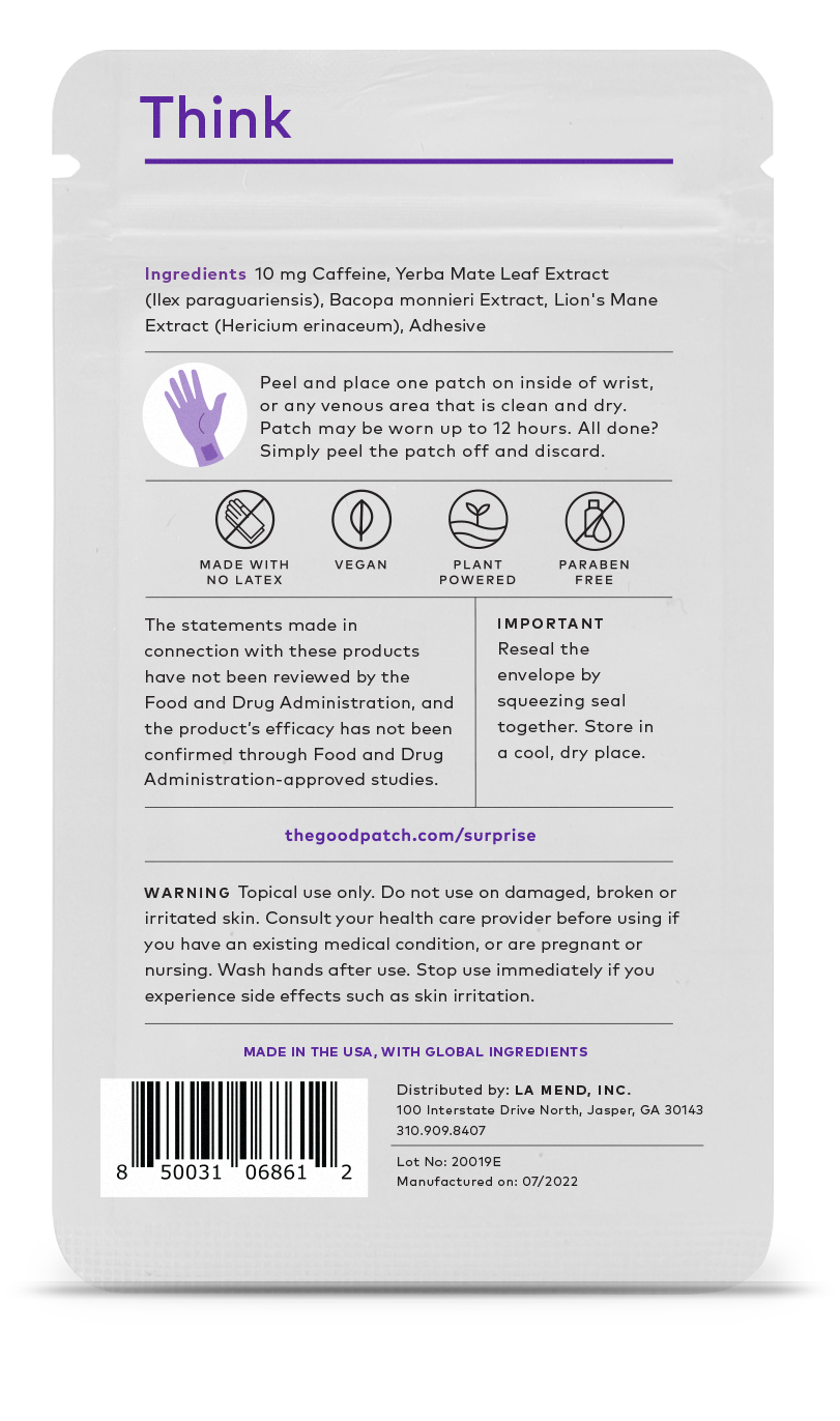 Think Plant-Based Wellness Patch