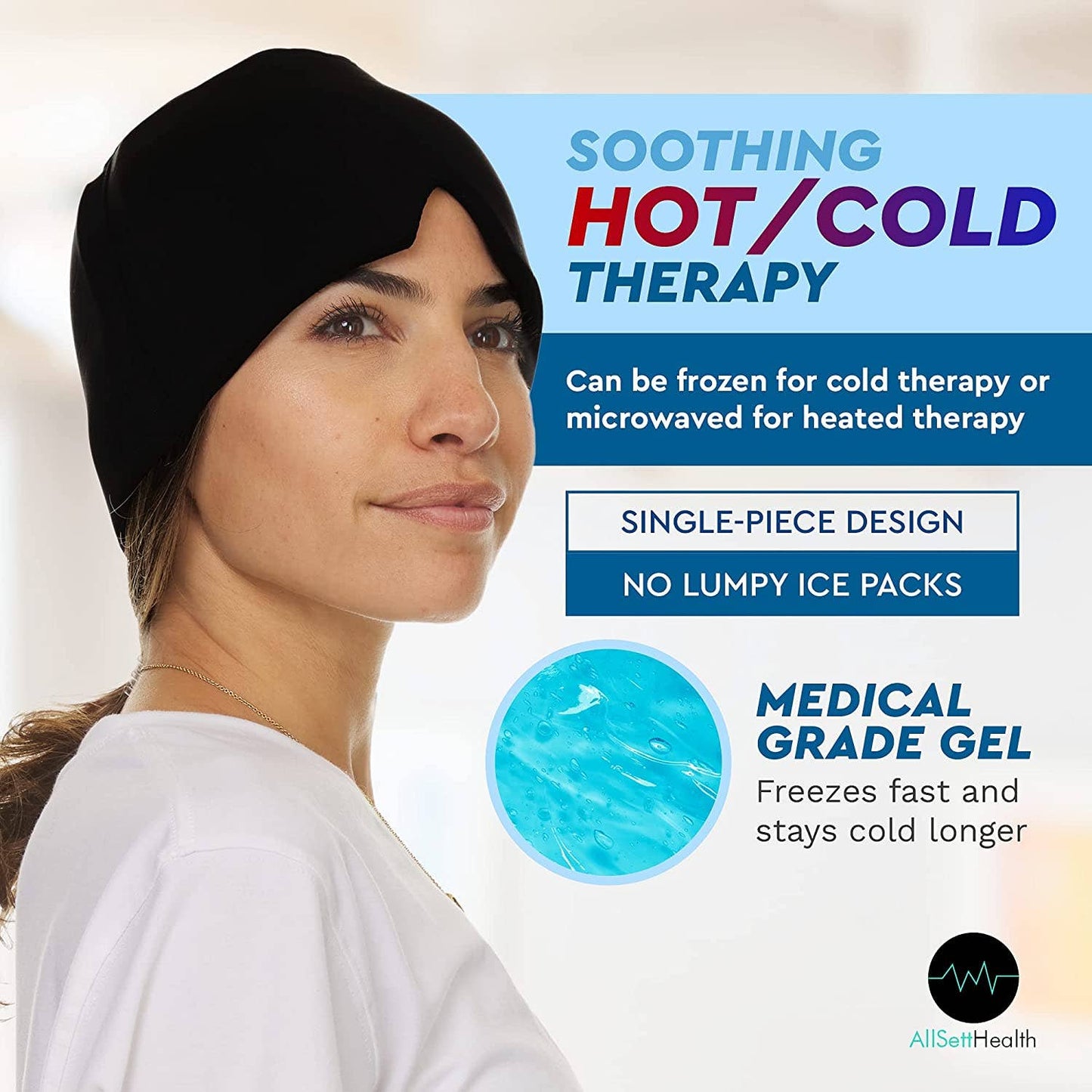 Migraine Relief Cap - Ice Head Wrap