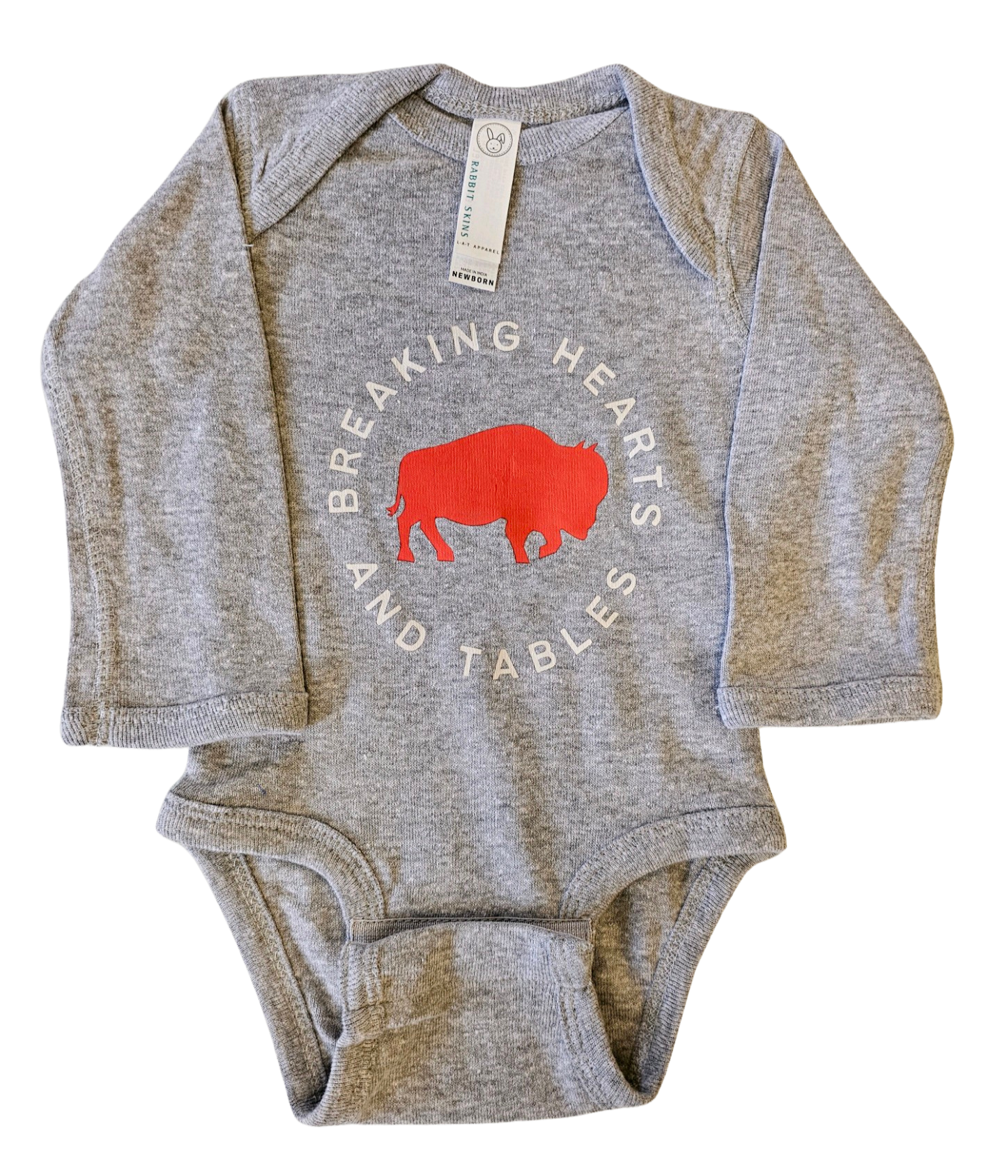 Breaking Hearts and Tables LS Onesie