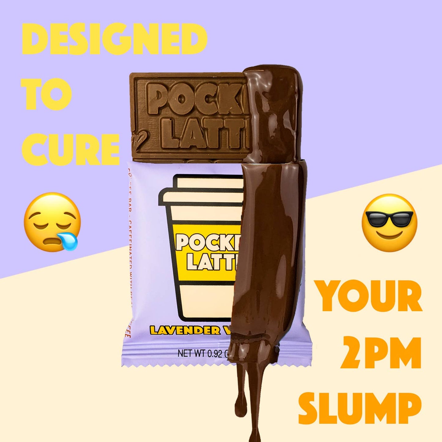 Pocket's Chocolates (Formerly Pocket Latte) - Lavender Vanilla - Coffee Chocolate Bar
