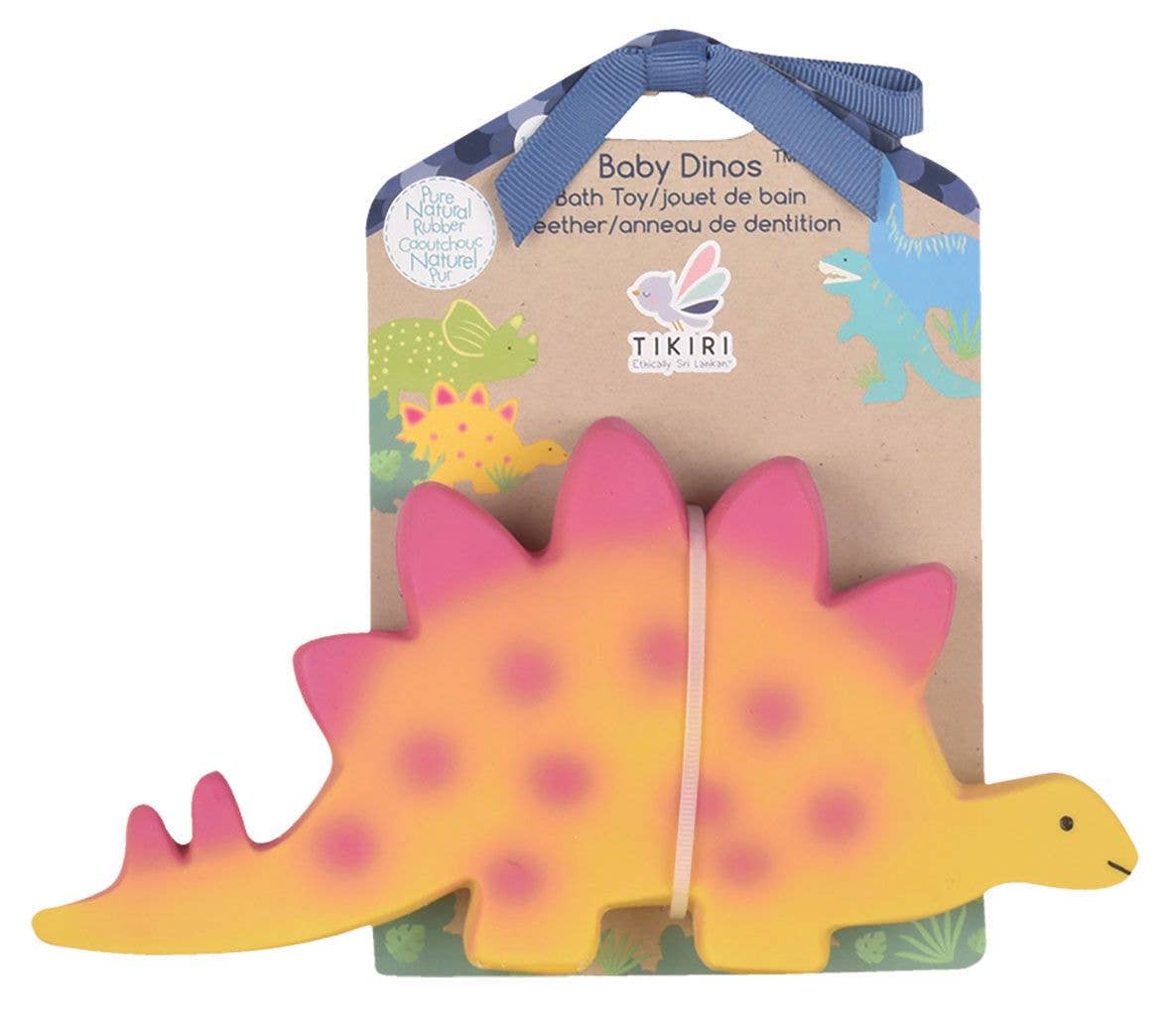 Tikiri Toys LLC - Baby Stegosaurus (Stego) Natural Organic Rubber Toy