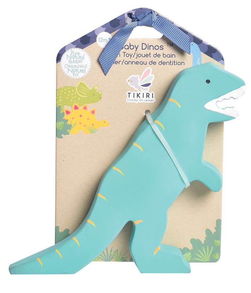 Tikiri Toys LLC - Baby T-Rex - Baby Tyrannosaurus Nat. Organic Rubber Toy
