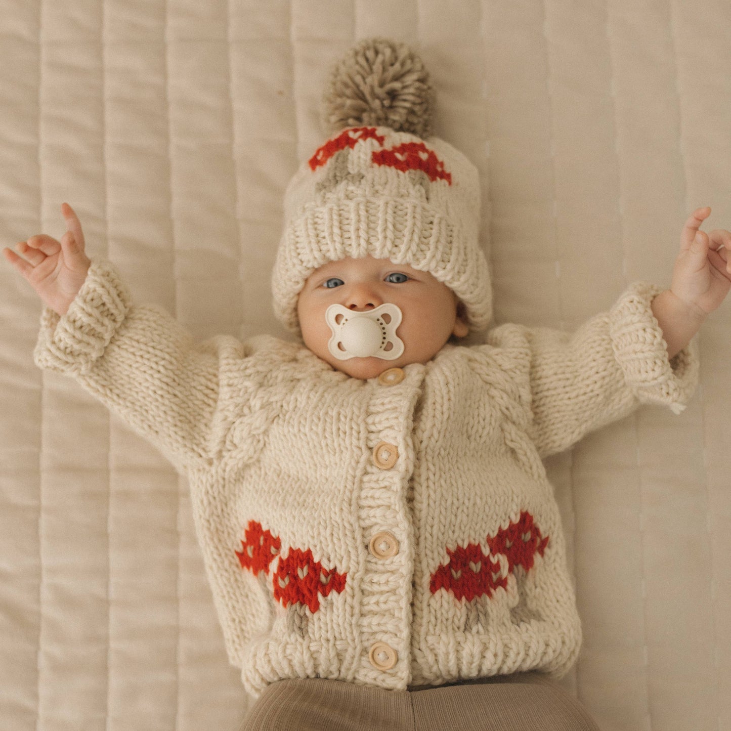 Mushroom Natural Cardigan