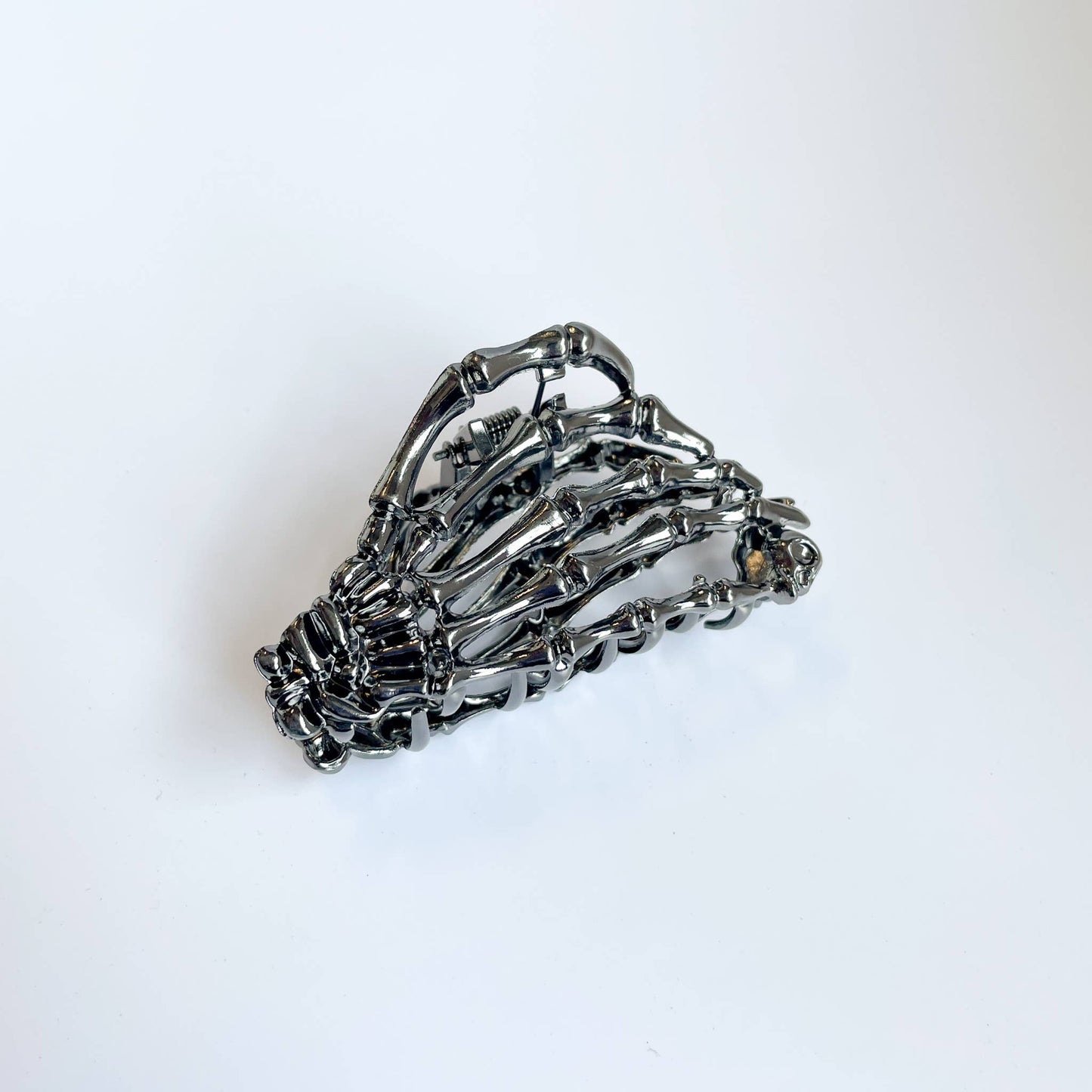 Spooky Skeleton Hand Metal Claw Clip