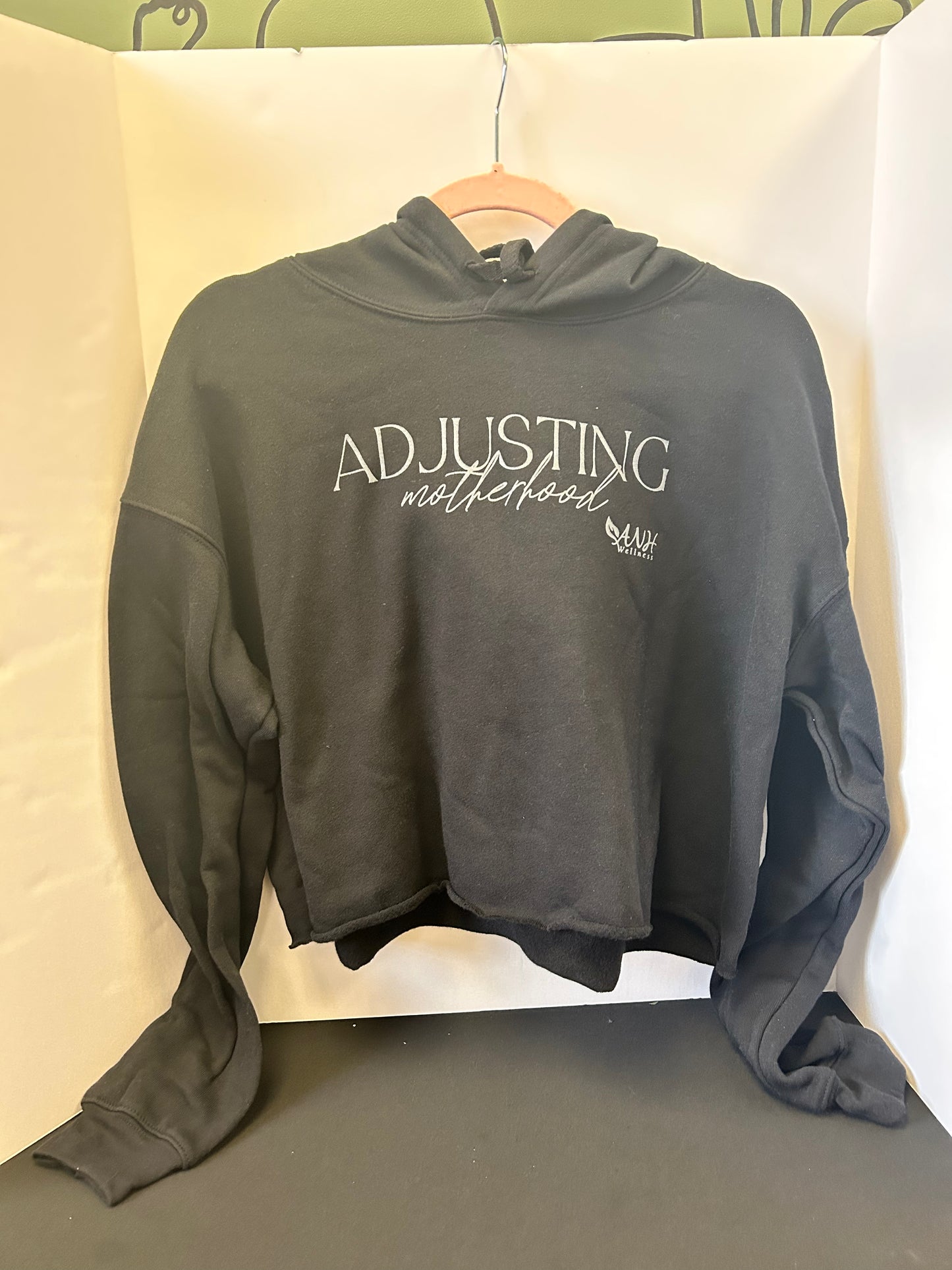 Adjusting Motherhood Cropped Hoodie