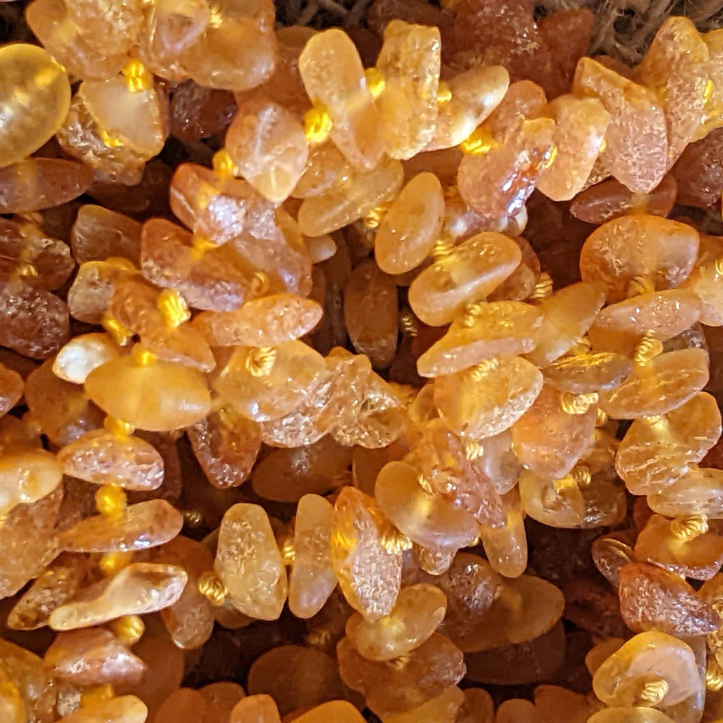 Raw genuine Baltic Amber baby necklace 12.5"