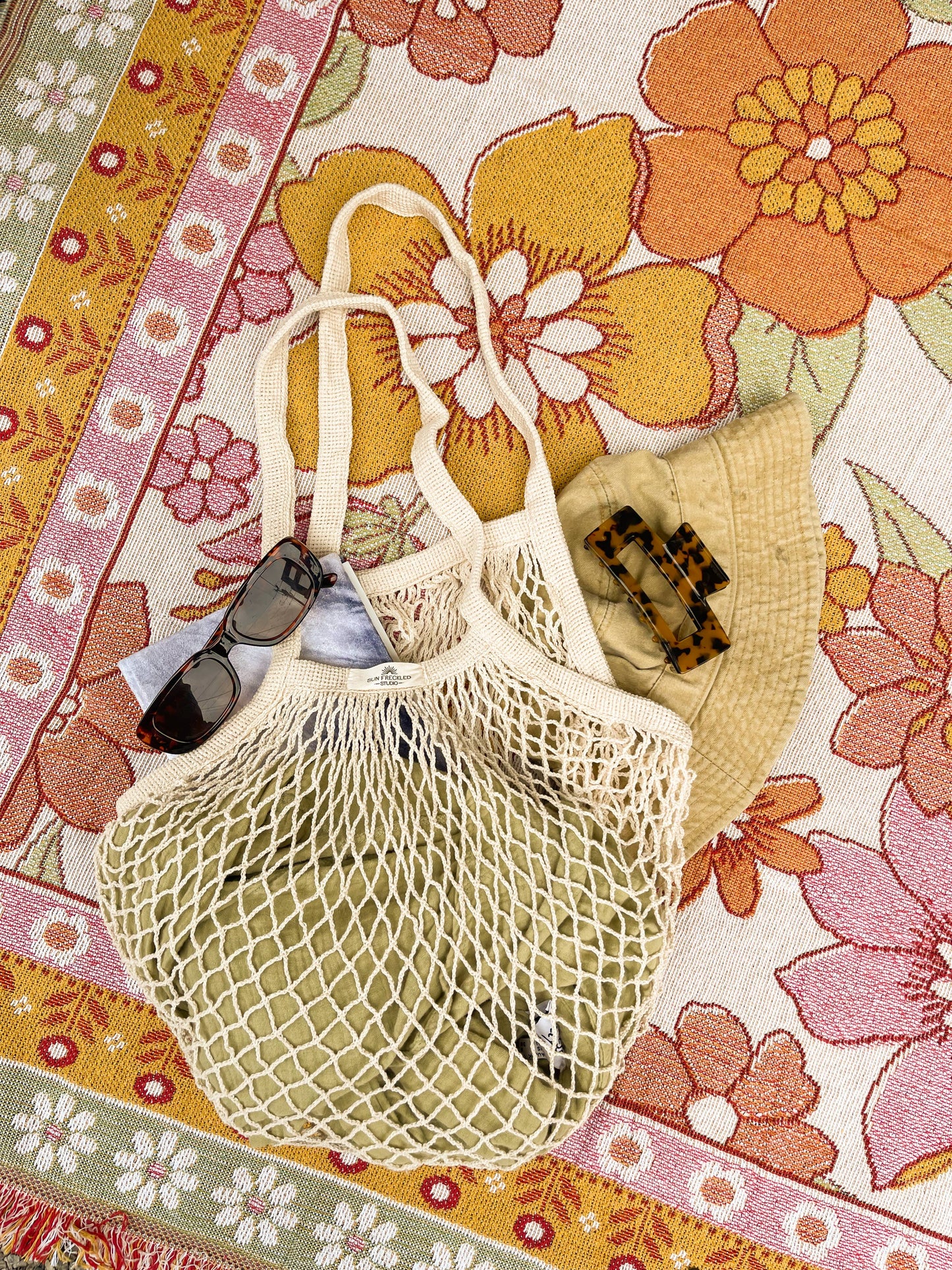 French Market Reusable Grocery Bag