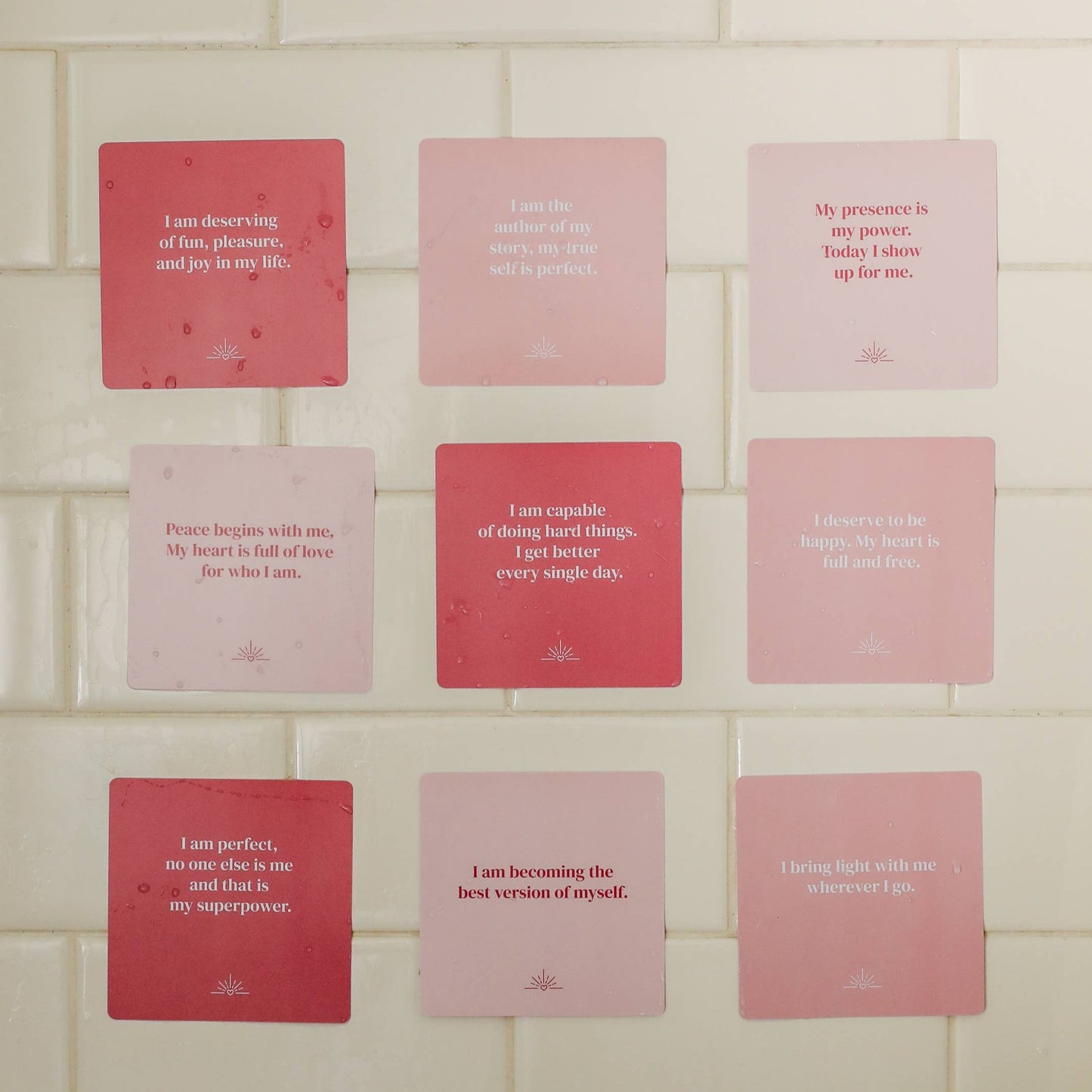 Shower Affirmation Cards - Self Love