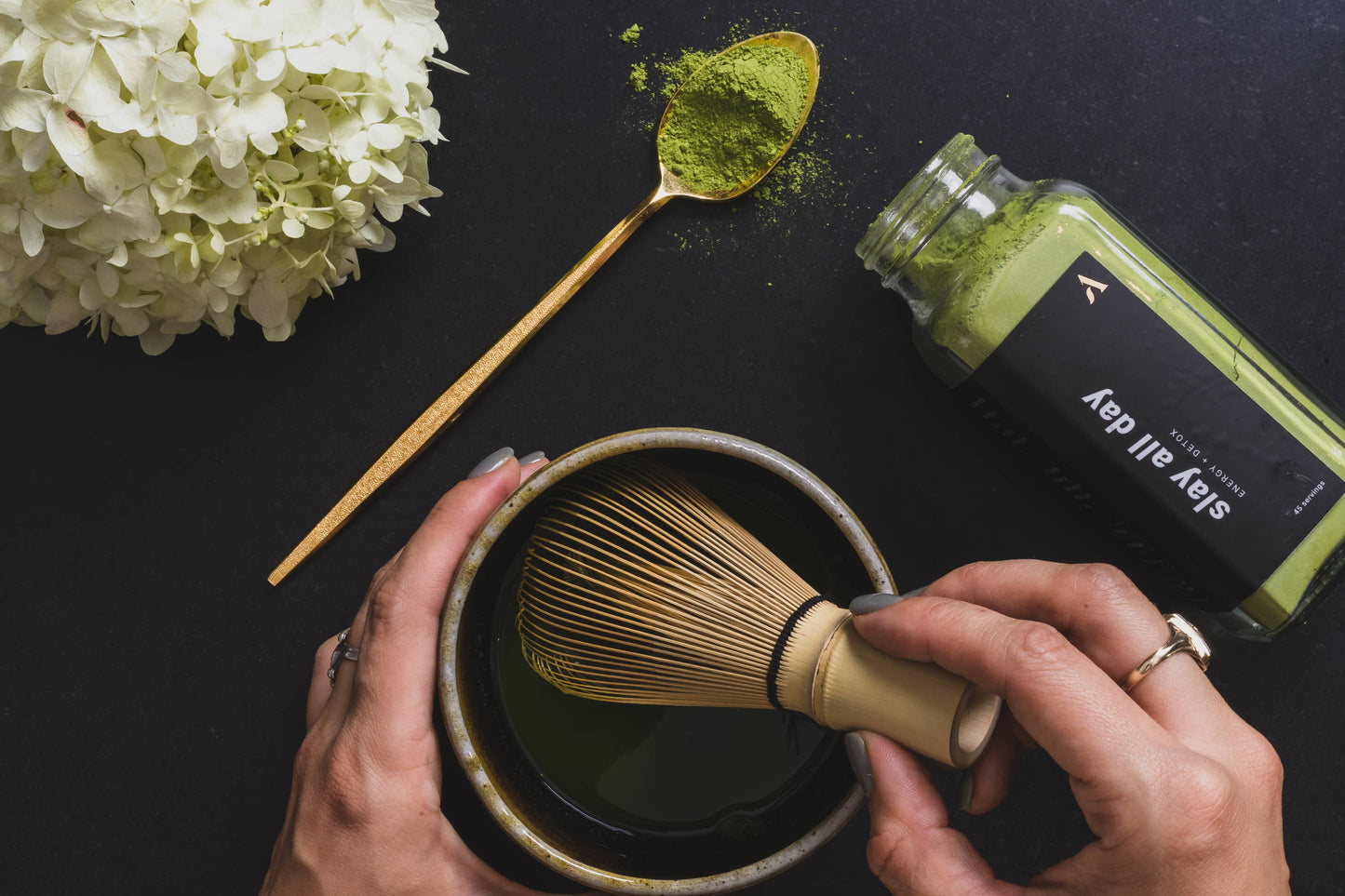 Slay All Day, an alt coffee matcha blend for energy