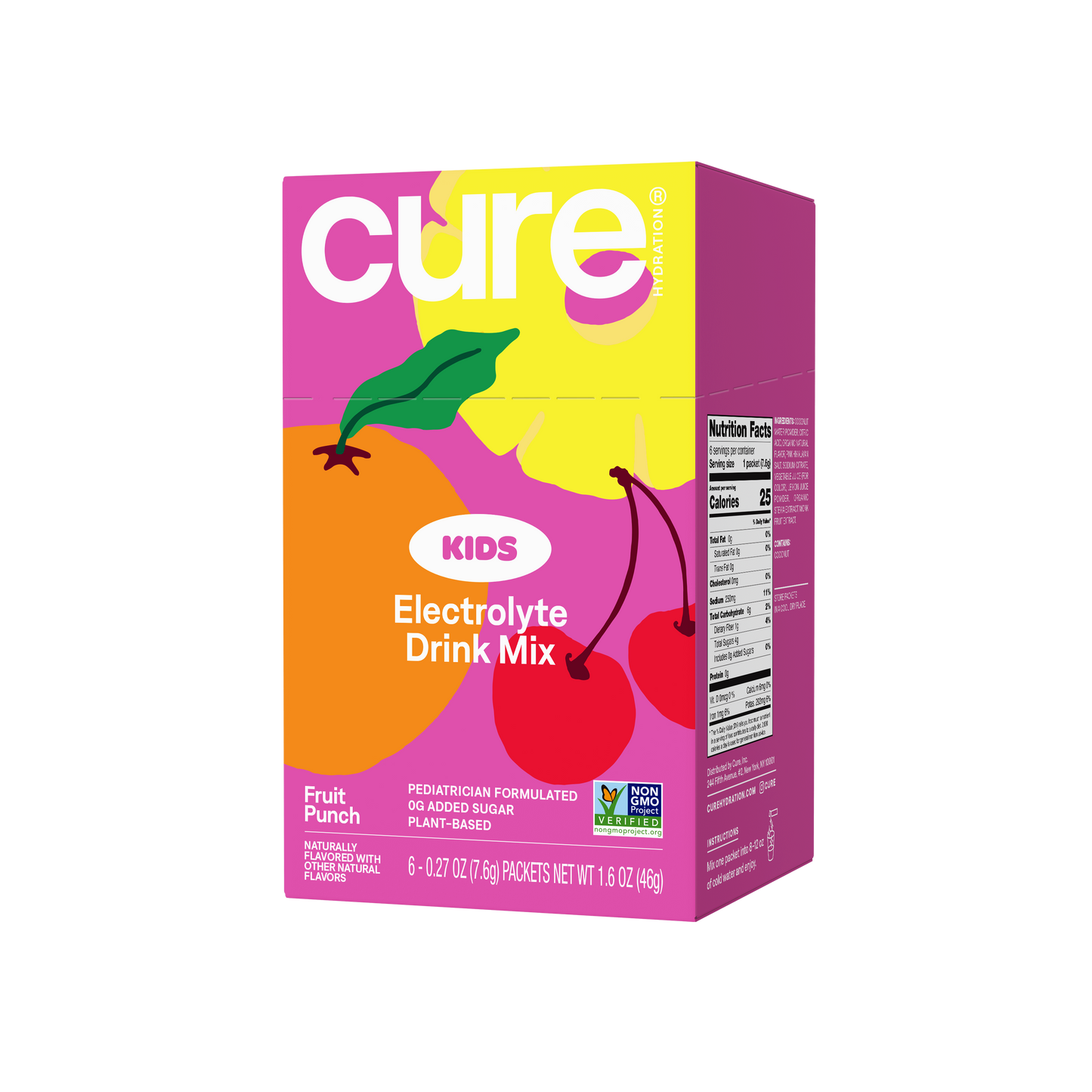 Cure Kids Hydration Mix -6 Serving Box - Fruit Punch