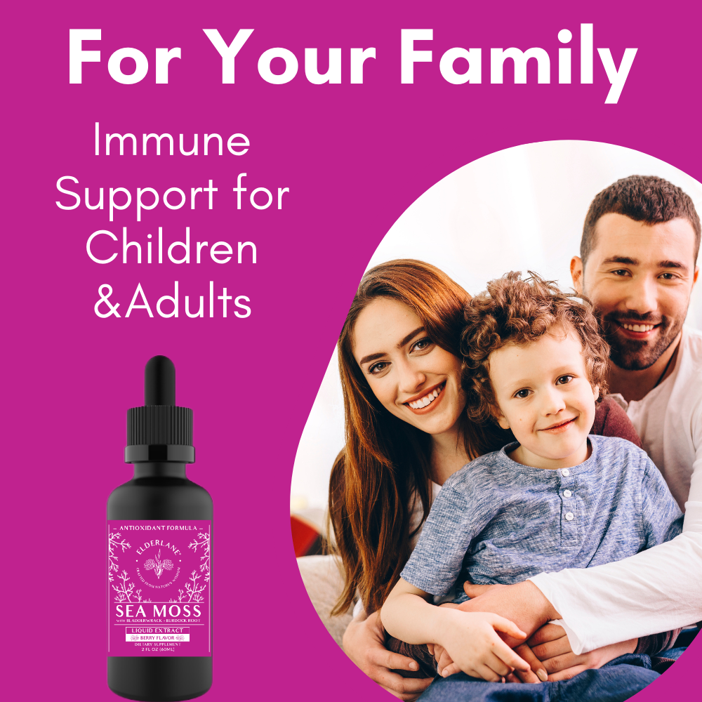 Elderlane™ - Sea Moss Drops 2 oz - Berry Flavor