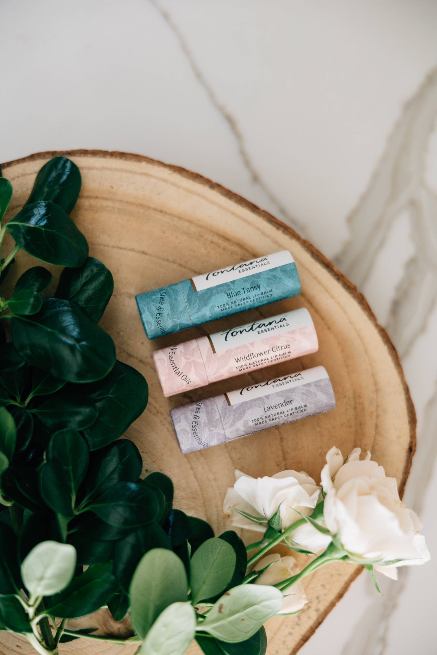 Wildflower Natural Beeswax Floral Lip Balm