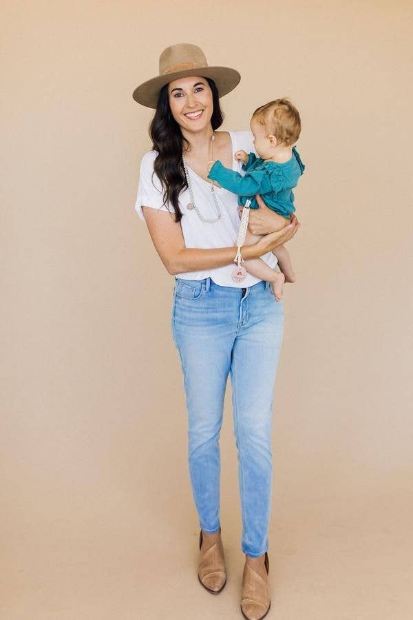 The Sheppard - Grey Teething Necklace