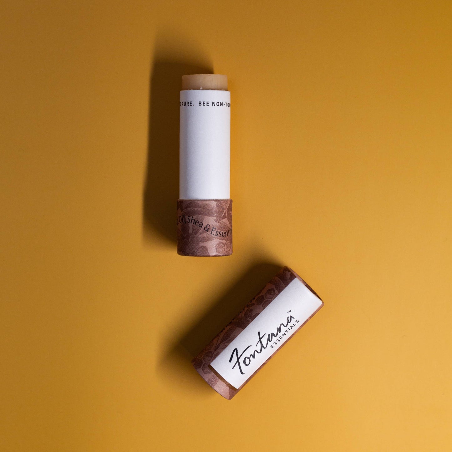 French Press Coffee Natural Beeswax Essential Oil Lip Balm