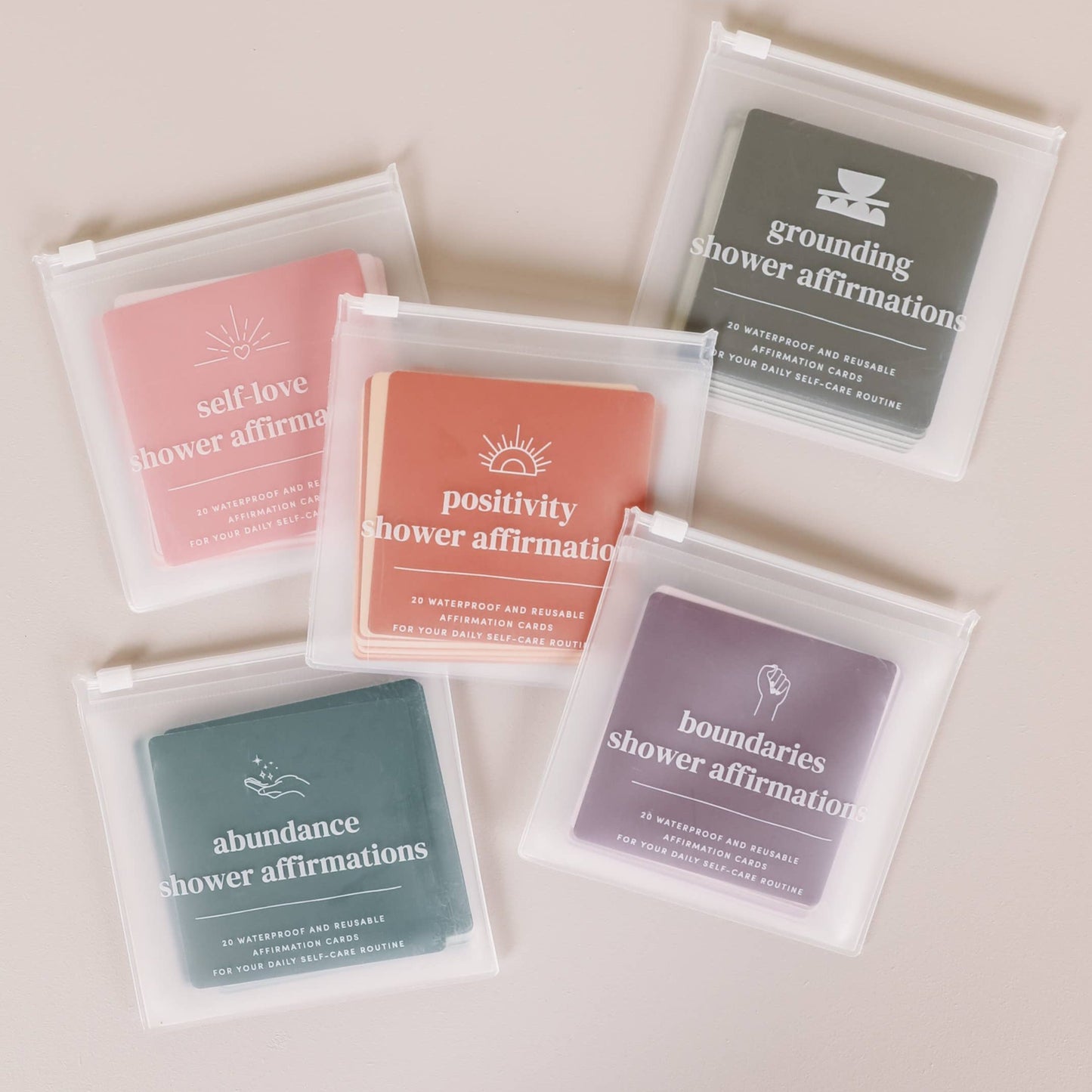 Shower Affirmation Cards - Positivity