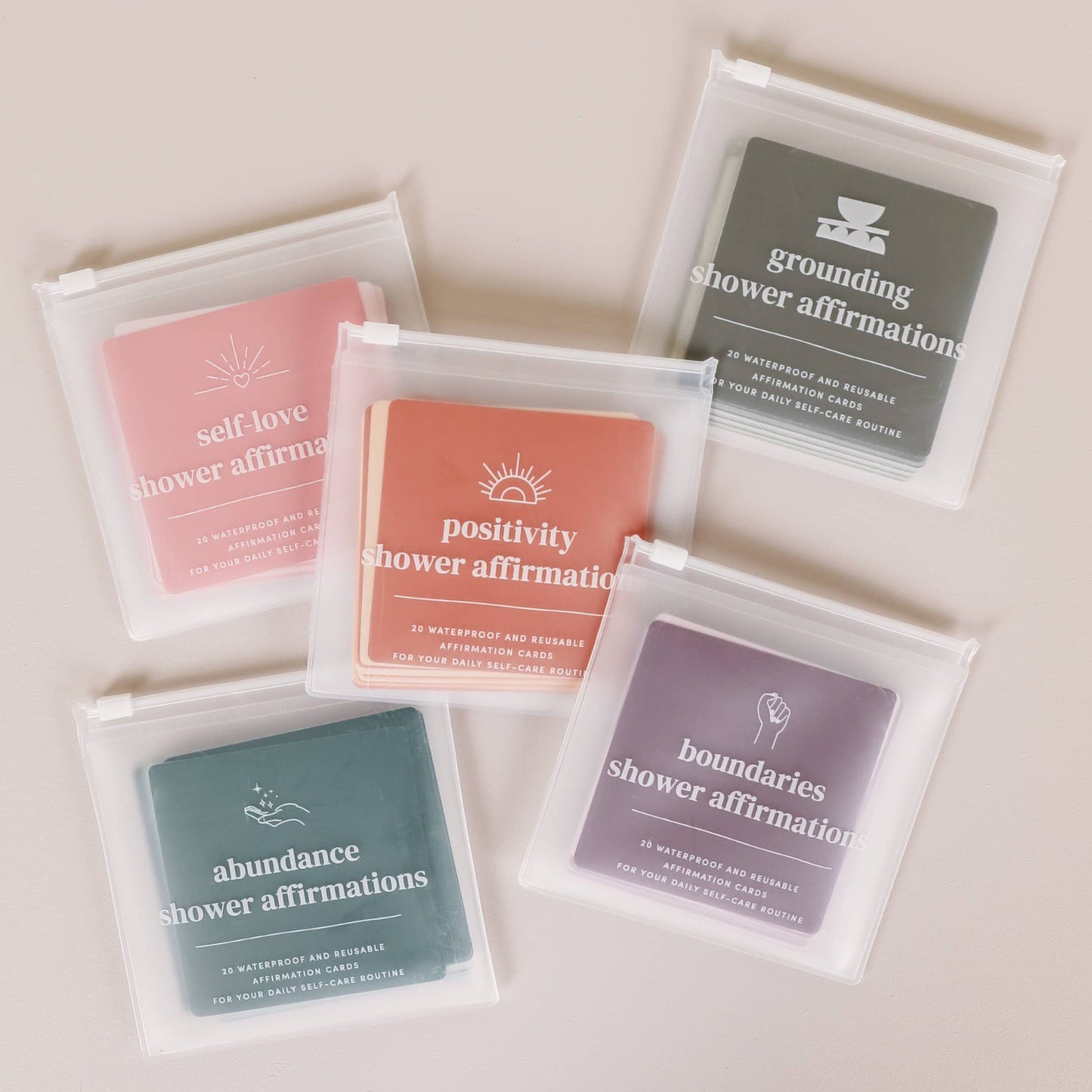 Shower Affirmation Cards - Self Love