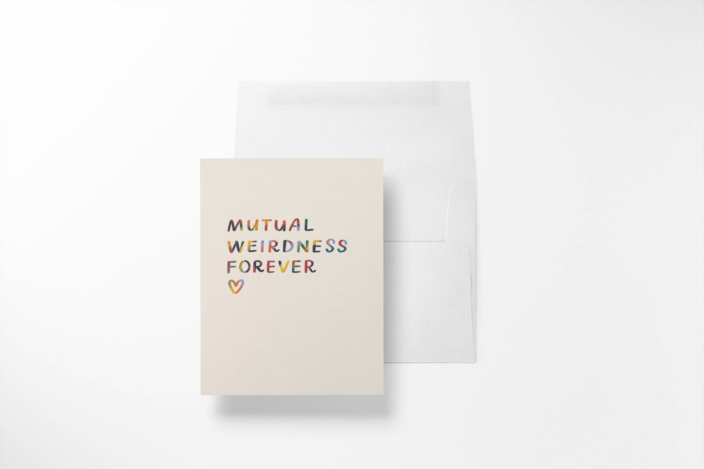 Just Follow Your Art - Mutual Weirdness Forever Card | Anniversary Card, Funny Card