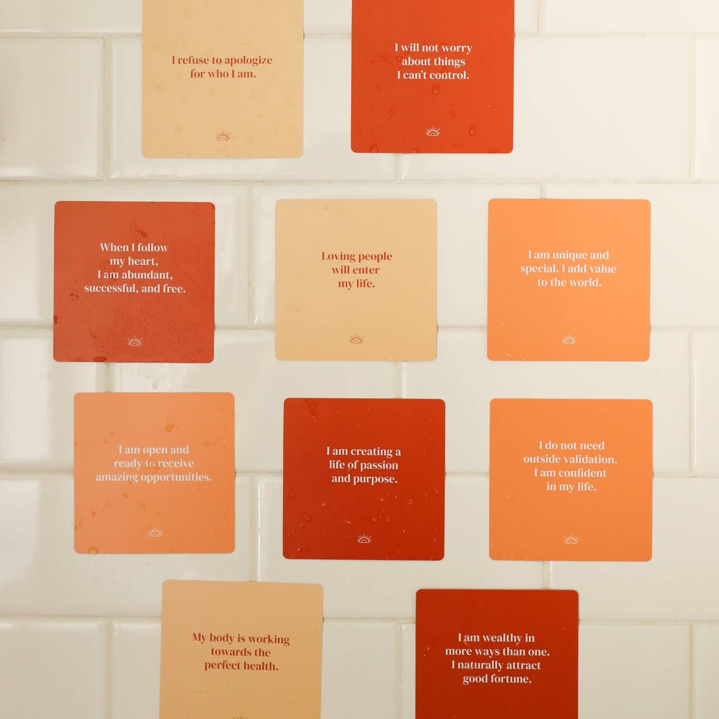 Shower Affirmation Cards - Positivity