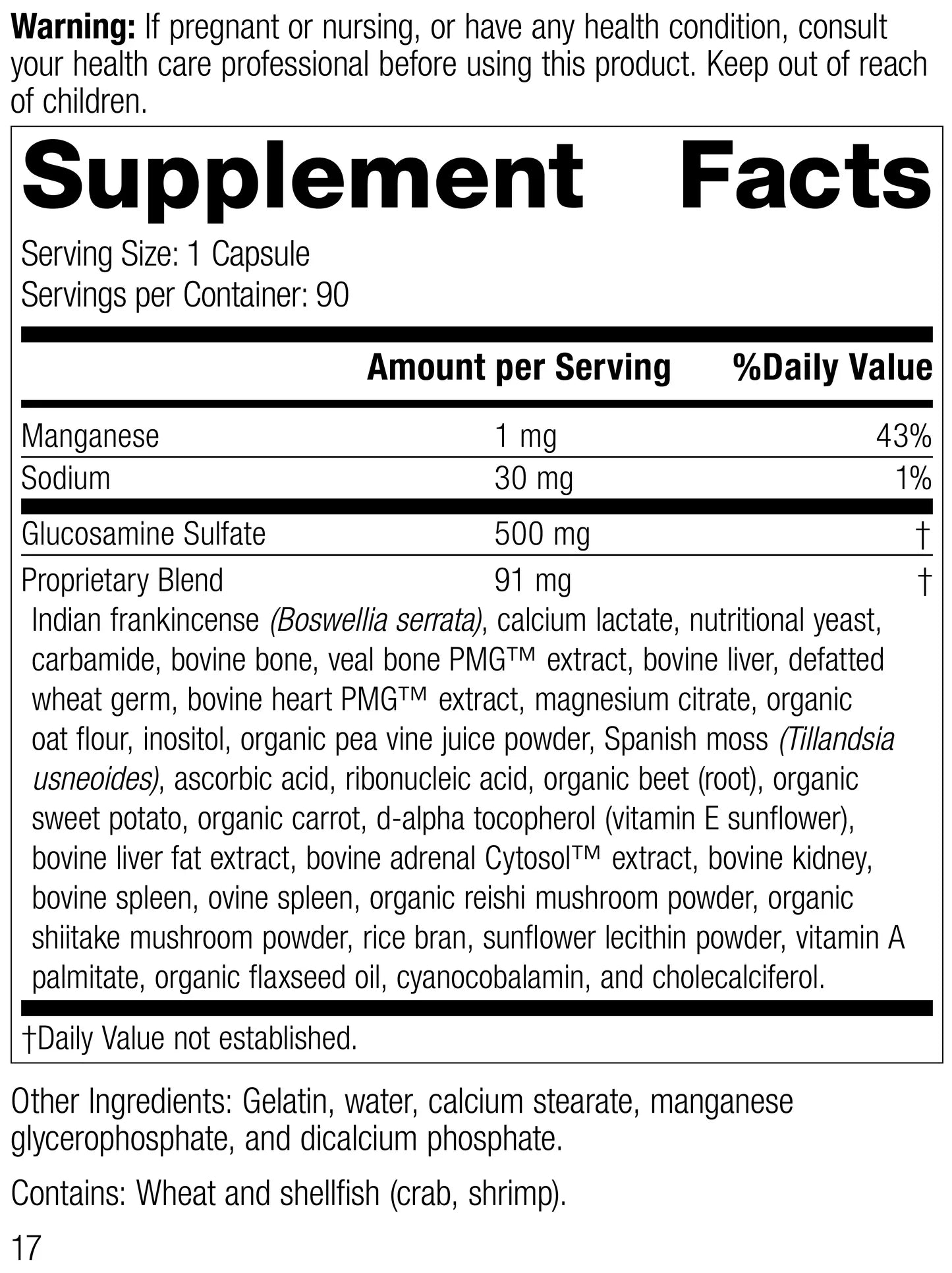 Glucosamine Synergy