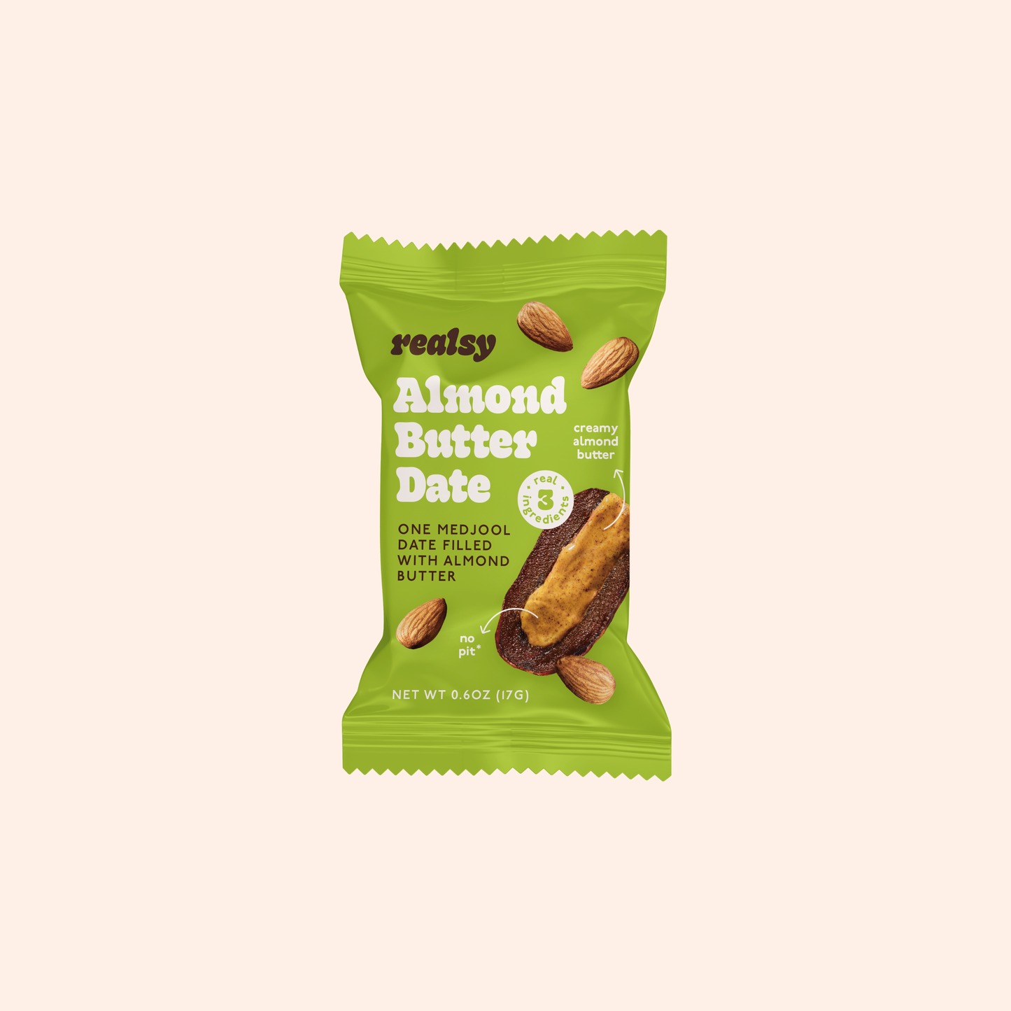 Almond Butter Dates | Individually Wrapped