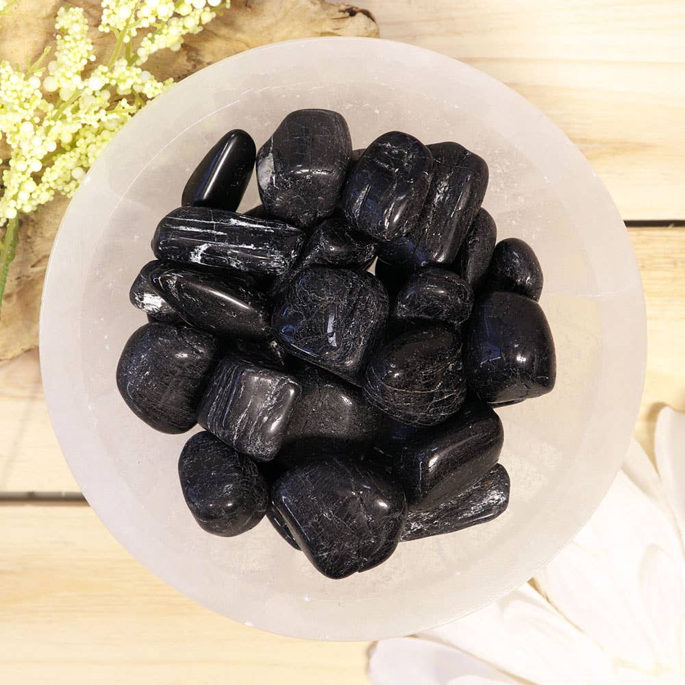 Black Tourmaline Tumbled Stones