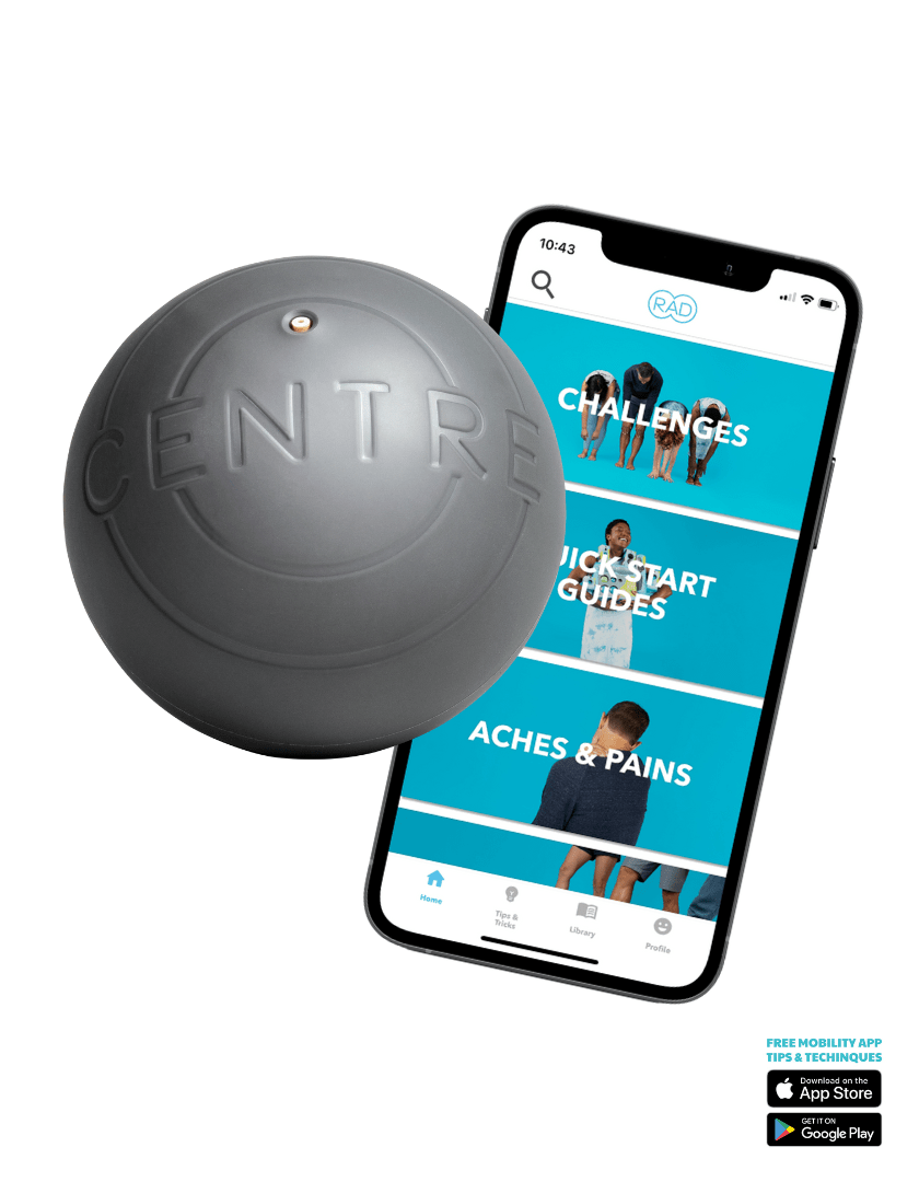 Centre: Inflatable Massage Ball for Abdominal Release