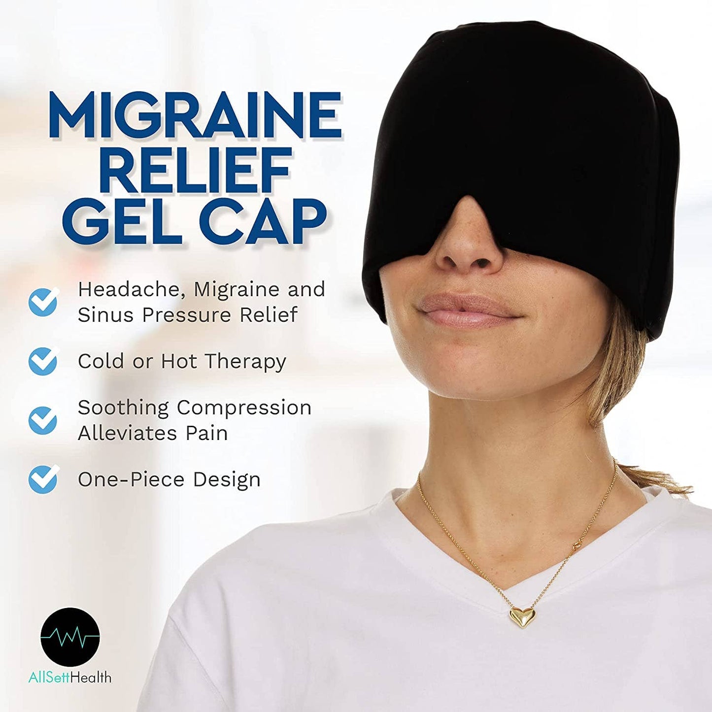 Migraine Relief Cap - Ice Head Wrap