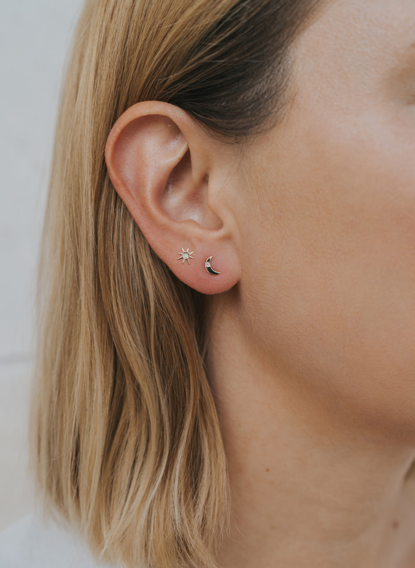 Sun & Moon - Gold Earrings