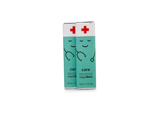 CARE Moodibar 1.75oz Dark Belgian Chocolate bar Nurse Doctor