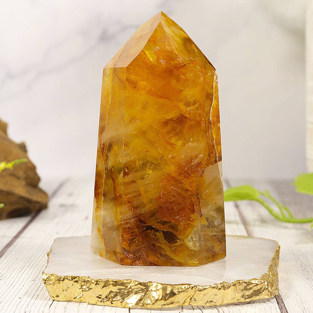 1 lb. Golden Healer Polished Points