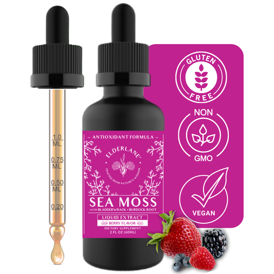 Elderlane™ - Sea Moss Drops 2 oz - Berry Flavor