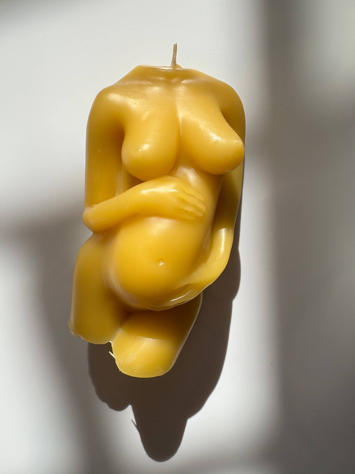 Pregnant Mama Beeswax Candle