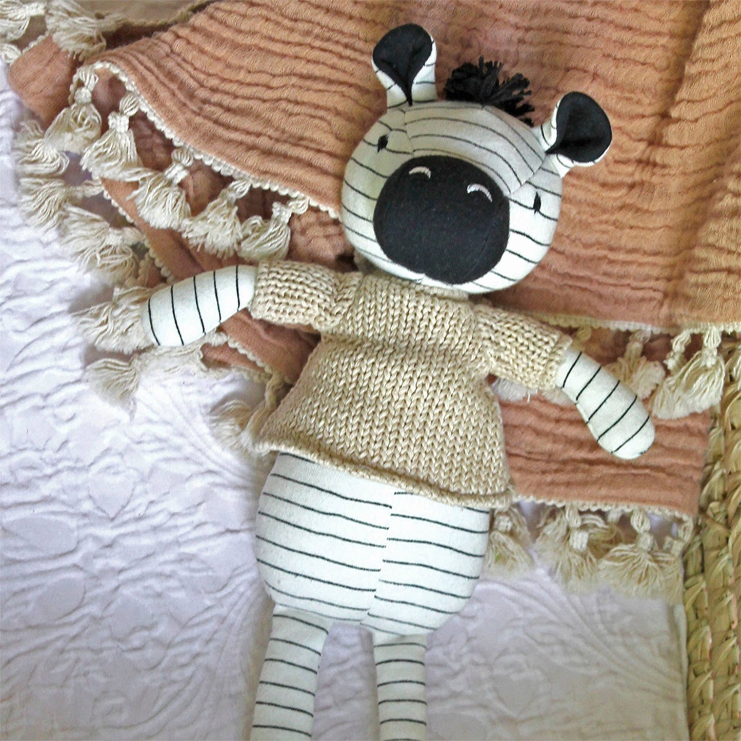 Crane Baby - Zulu Zebra Plush Toy