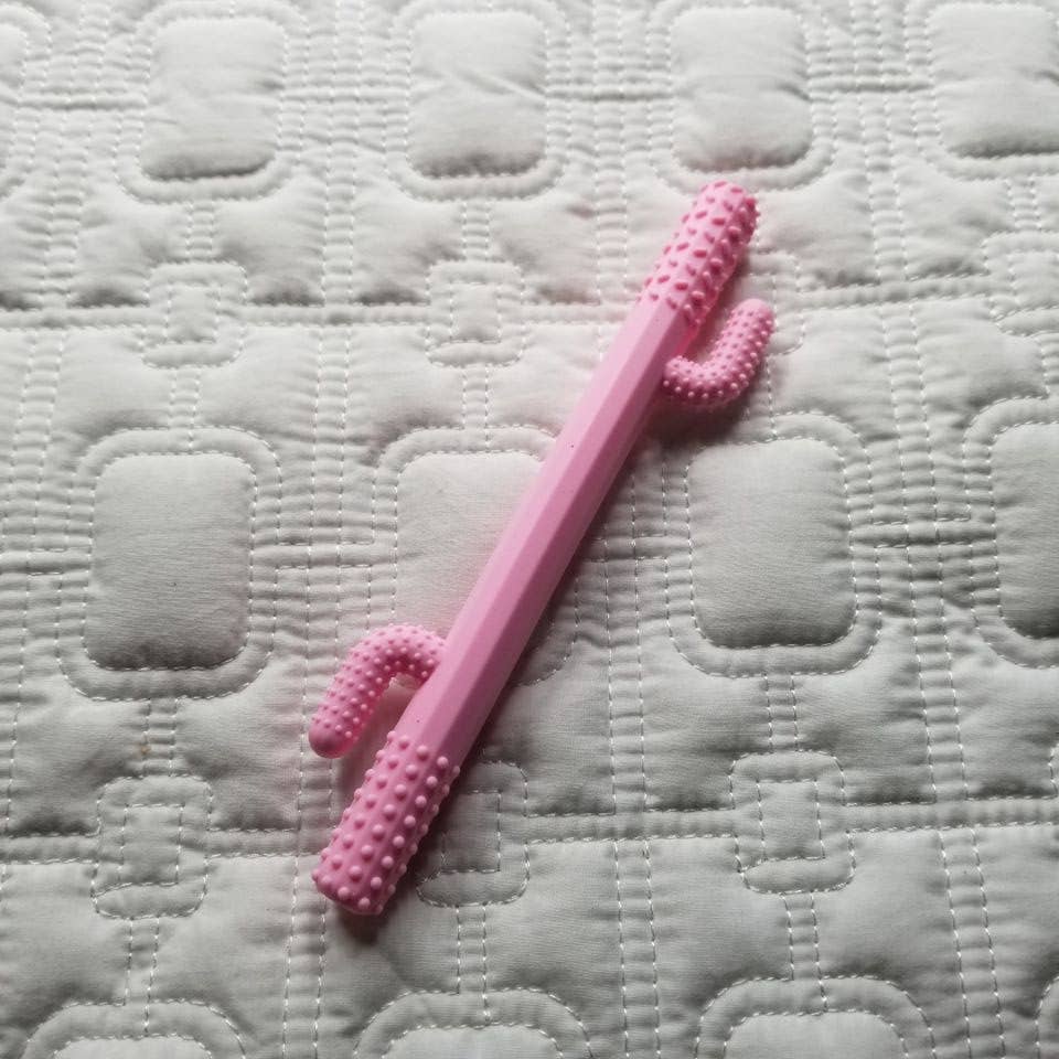 Cactus Silicone Teething Tube Teether Toy
