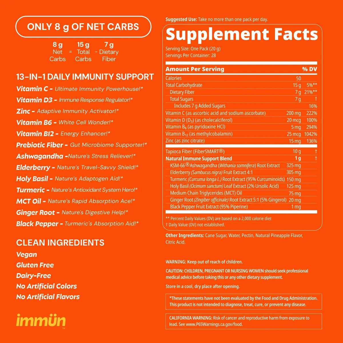 Immün Daily Immunity Gummies, 3 Servings