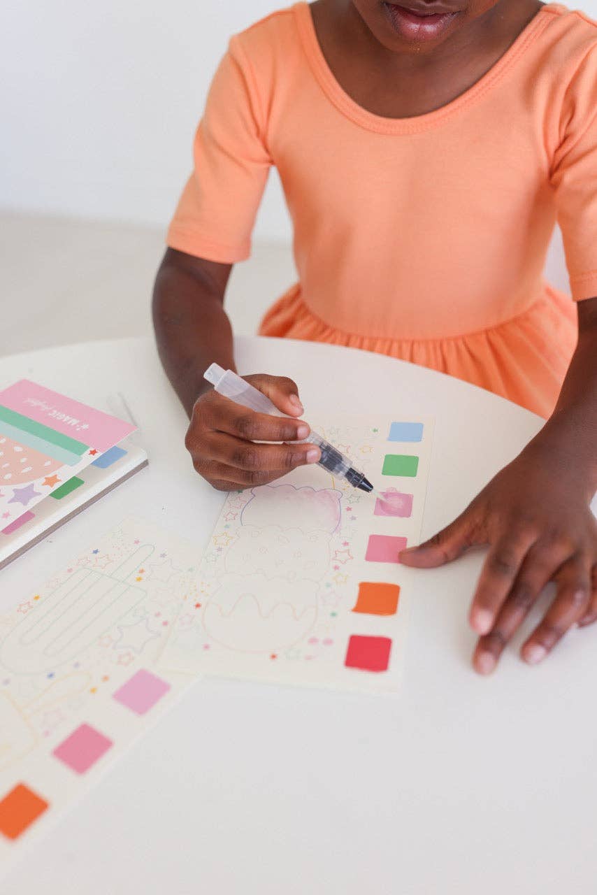 Ice Cream Watercolor Book - Portable Art Set for on the Go