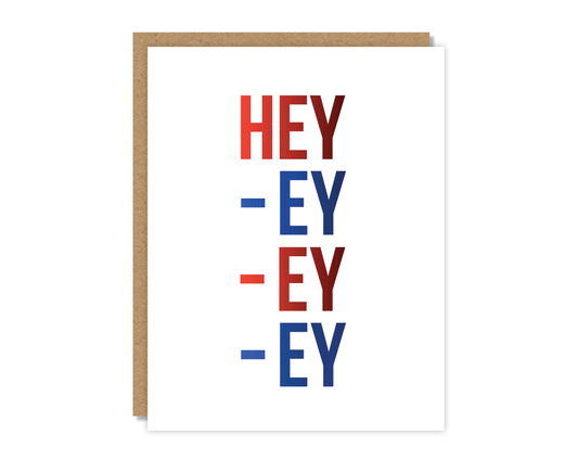Tiny Buffalo Designs Co. - Hey -ey -ey -ey Card | Buffalo Bills Card