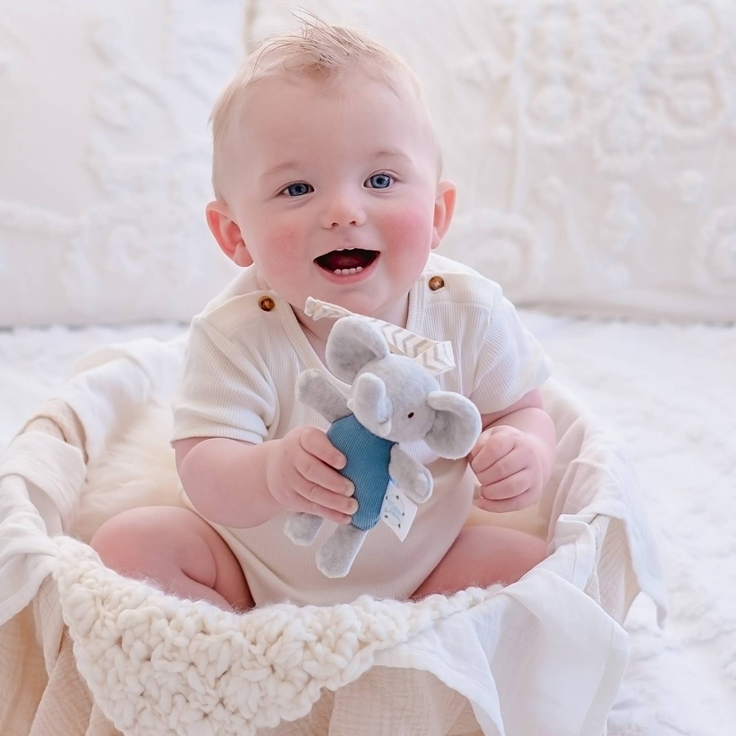 Tikiri Toys LLC - Alvin the Elephant Tag Along Pram Toys
