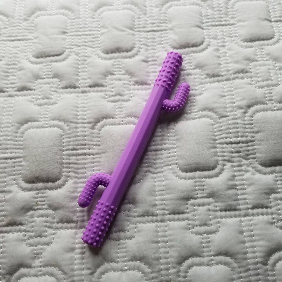 Cactus Silicone Teething Tube Teether Toy