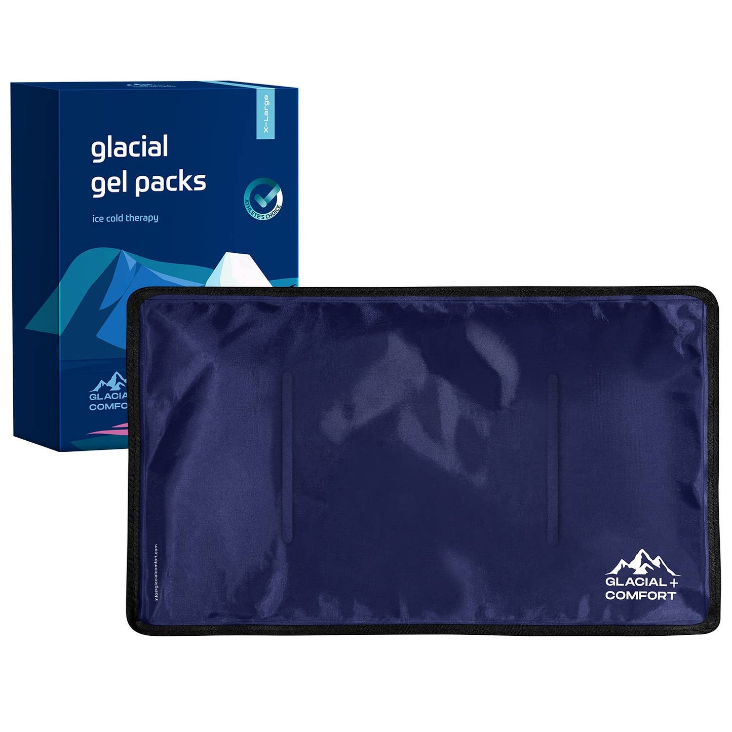 Glacial Comfort Gel Ice Pack Reusable Flex Technology