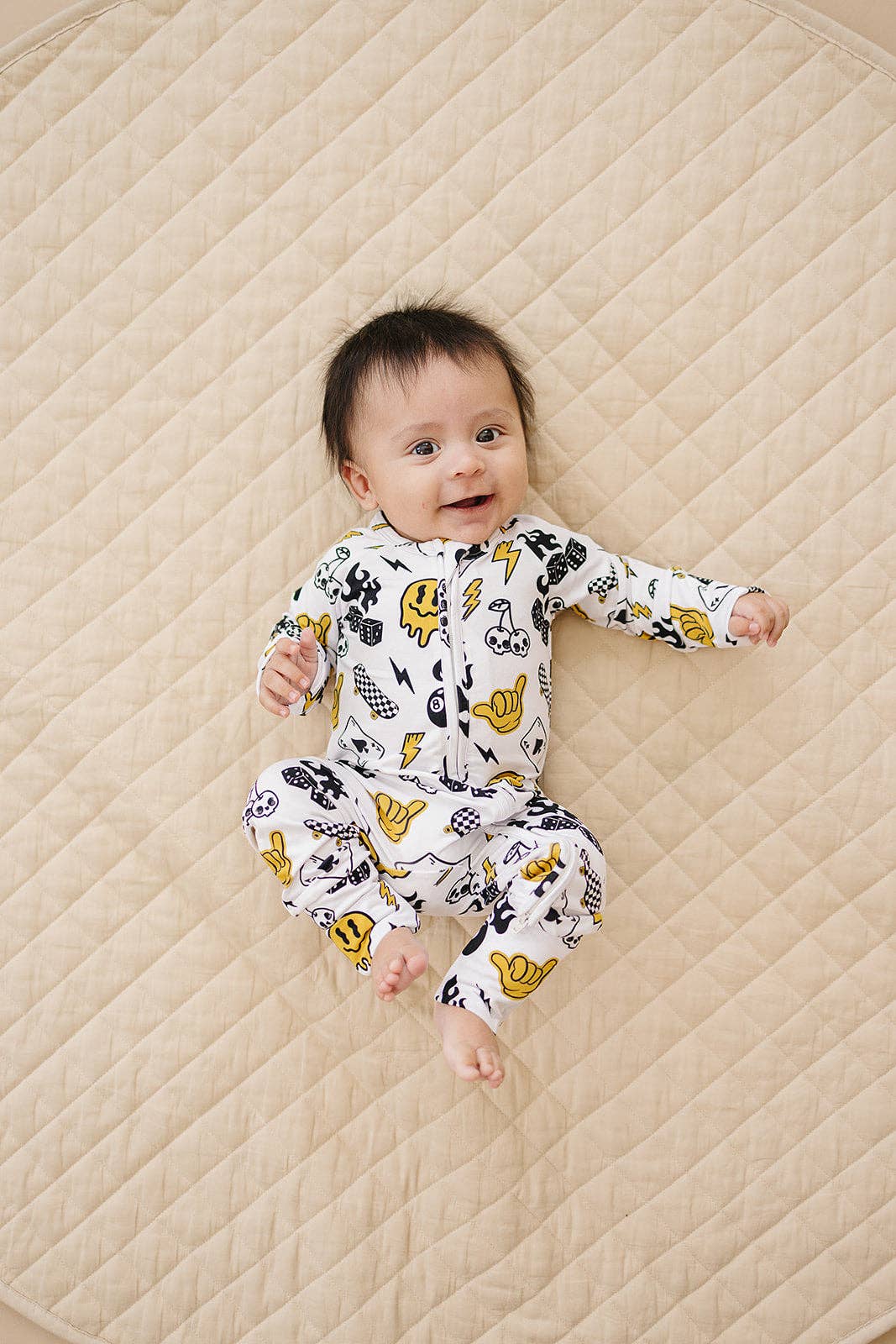 Bamboo Zip Romper | Lucky Vibes