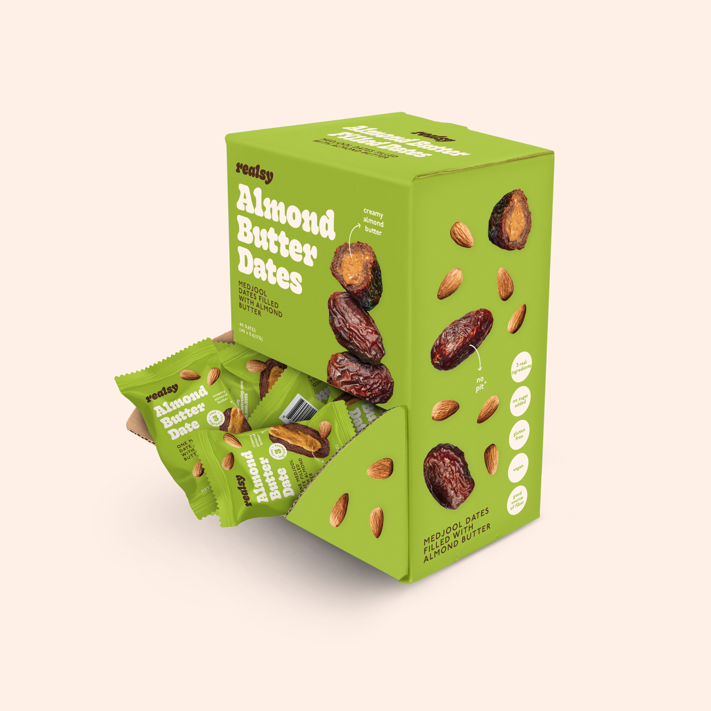 Almond Butter Dates | Individually Wrapped